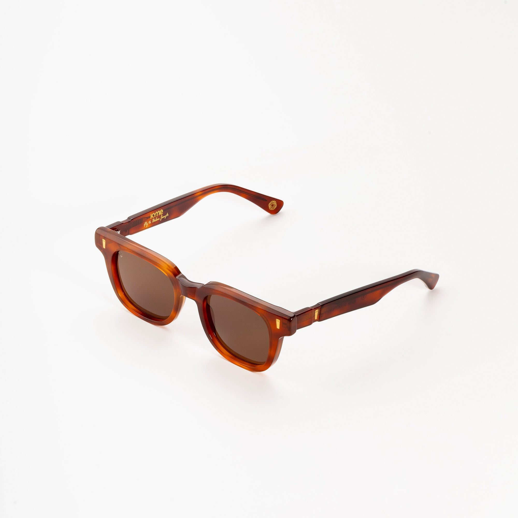 Kyme Eyewear Fly to Urban Justin Sunglasses. Color Brown, Material Acetate cellulose, Size Medium