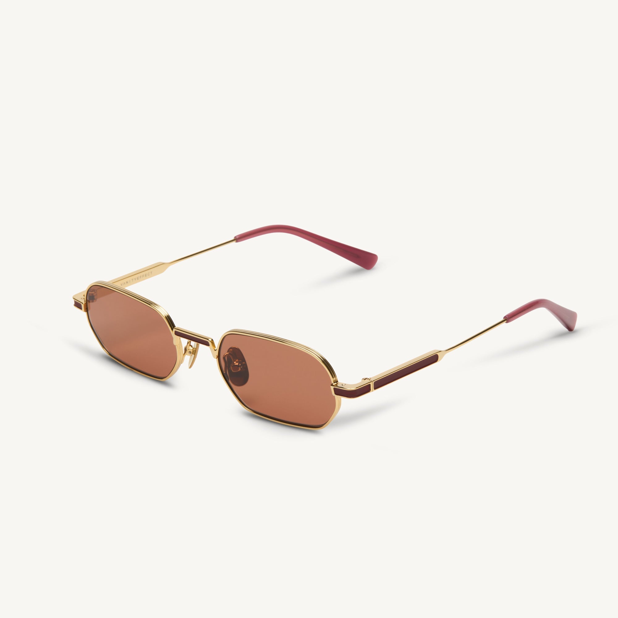 Lucca - Shiny Yellow Gold / Bordeaux