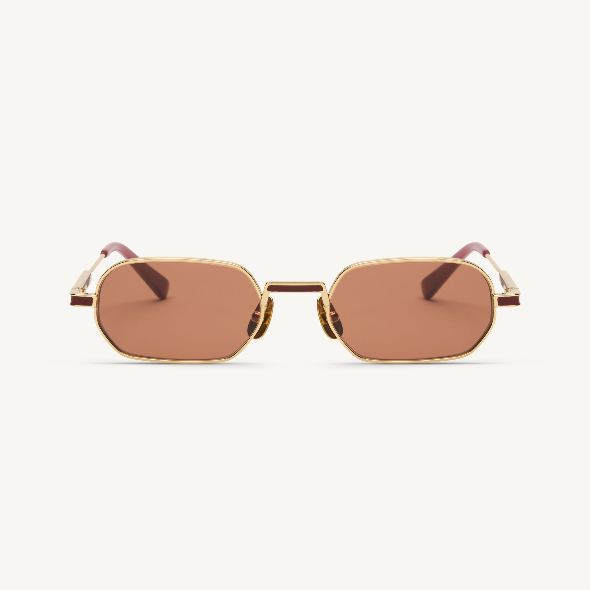 Lucca - Shiny Yellow Gold / Bordeaux