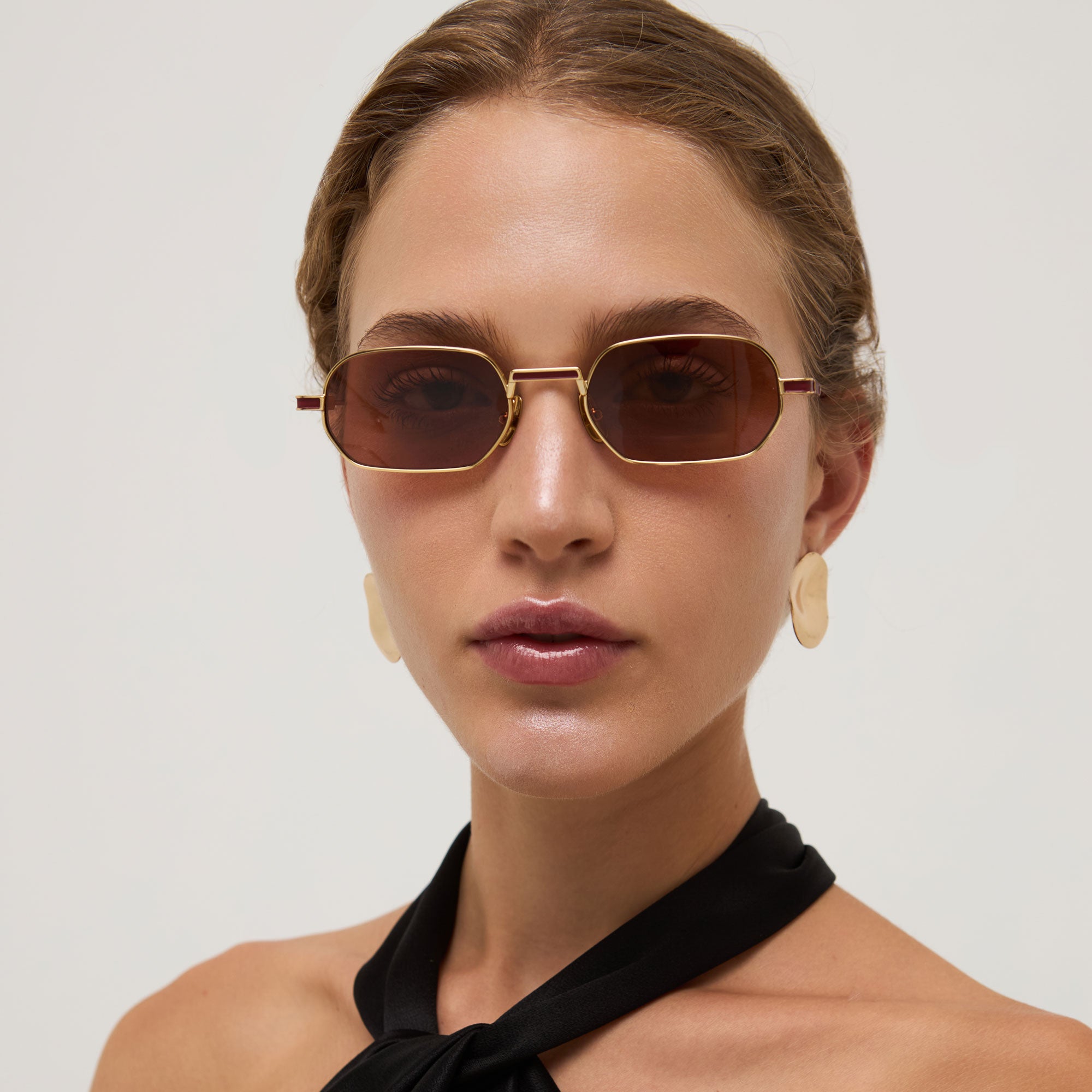 Lucca - Shiny Yellow Gold / Bordeaux