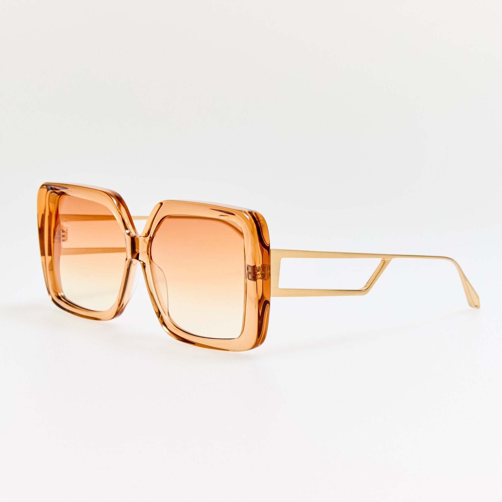 Macy Vista Temple Sunglasses in Honey