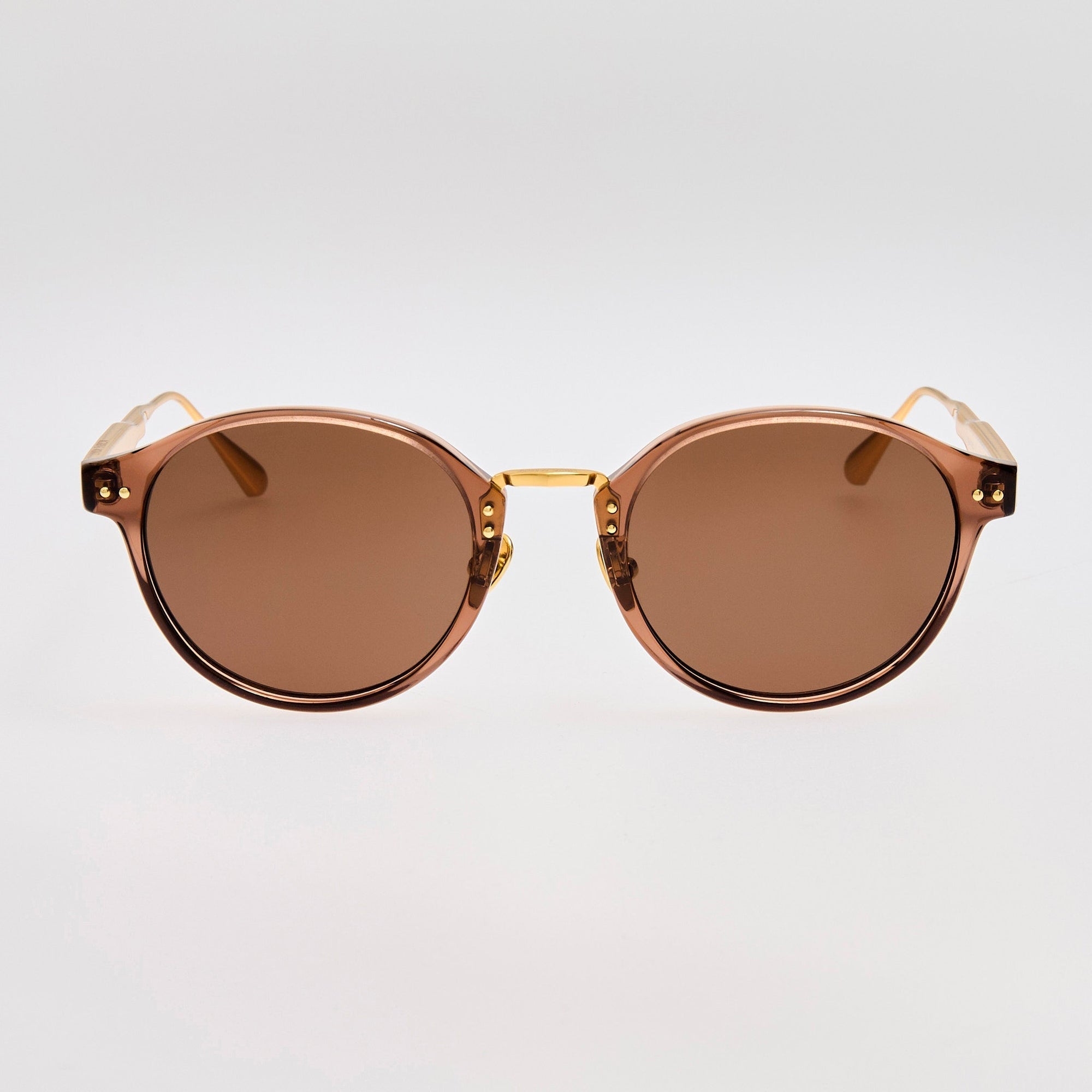 Marco Sunglasses in 22K Gold and Brown
