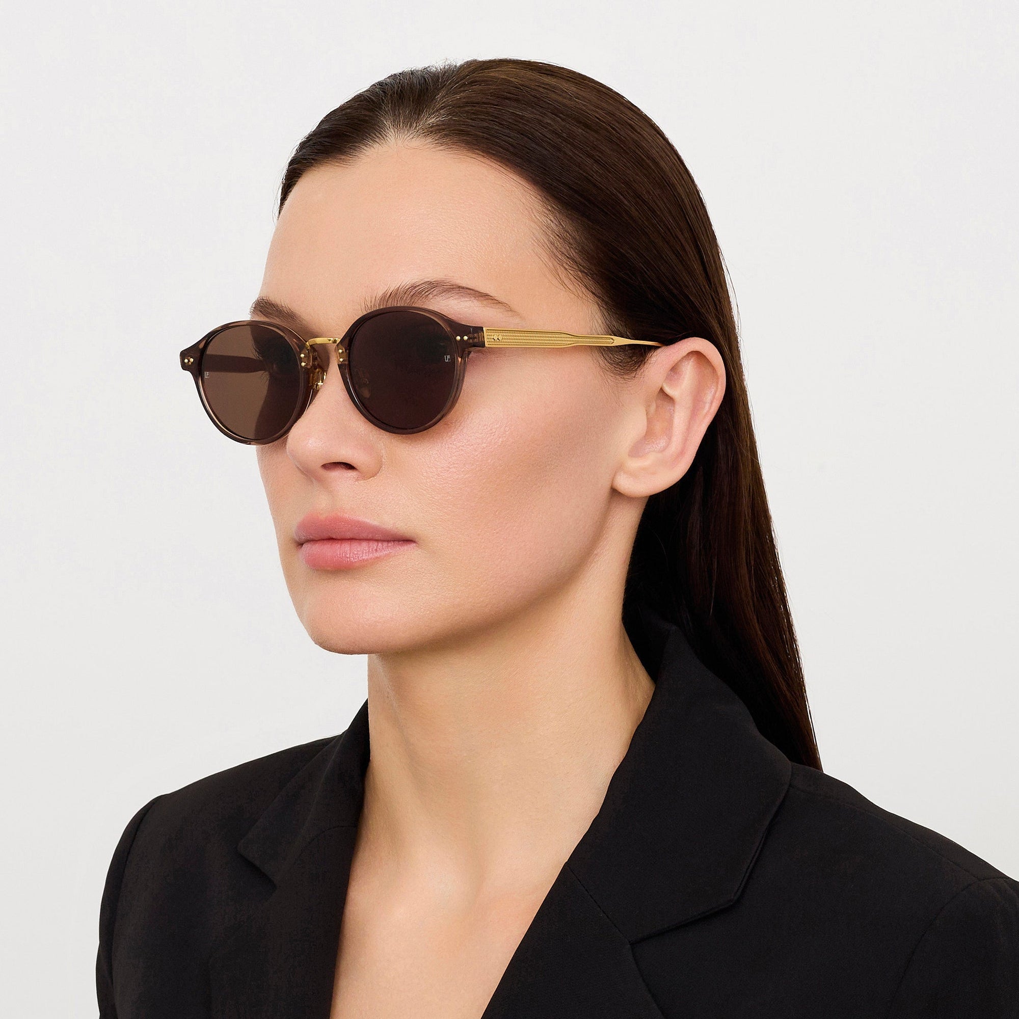 Marco Sunglasses in 22K Gold and Brown