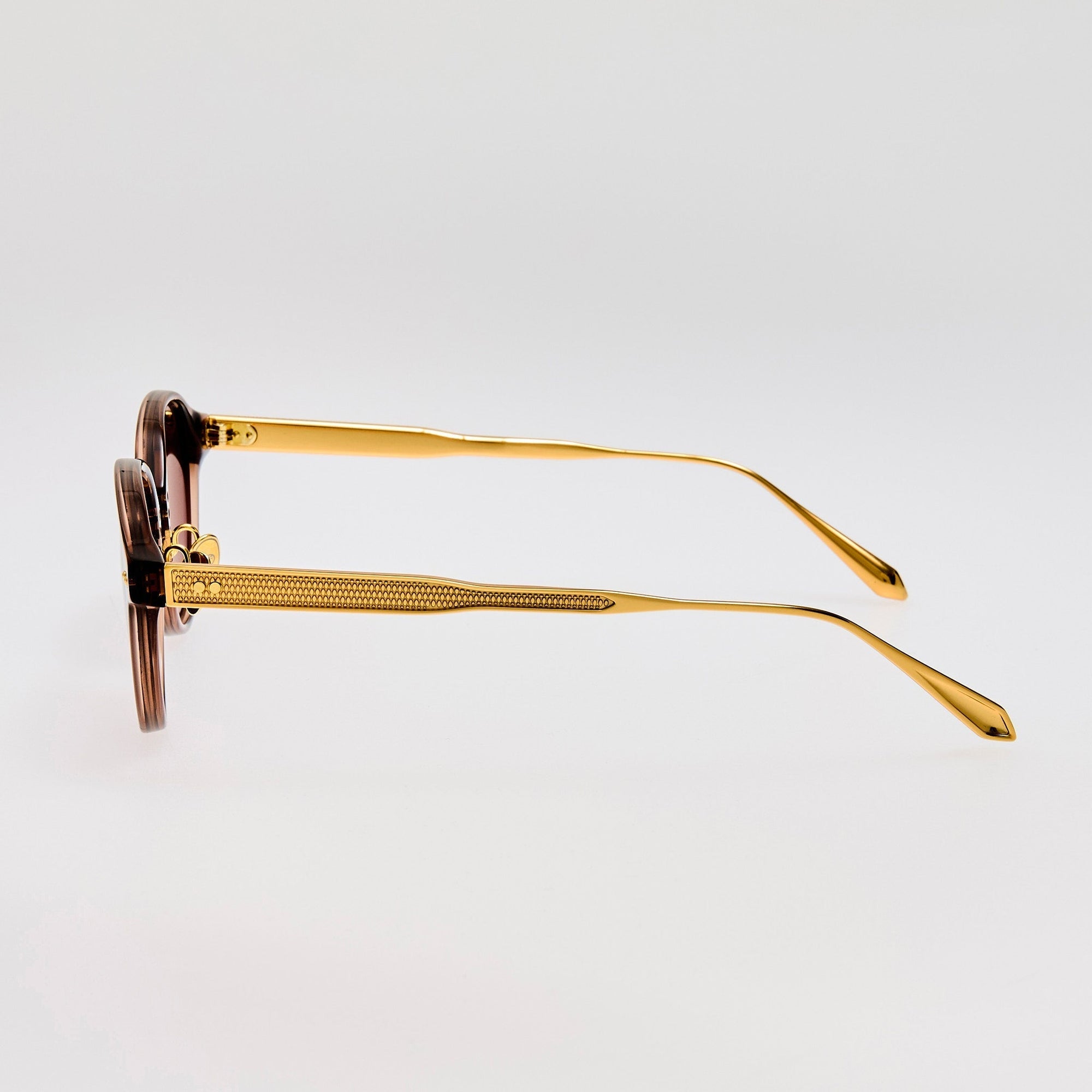 Marco Sunglasses in 22K Gold and Brown