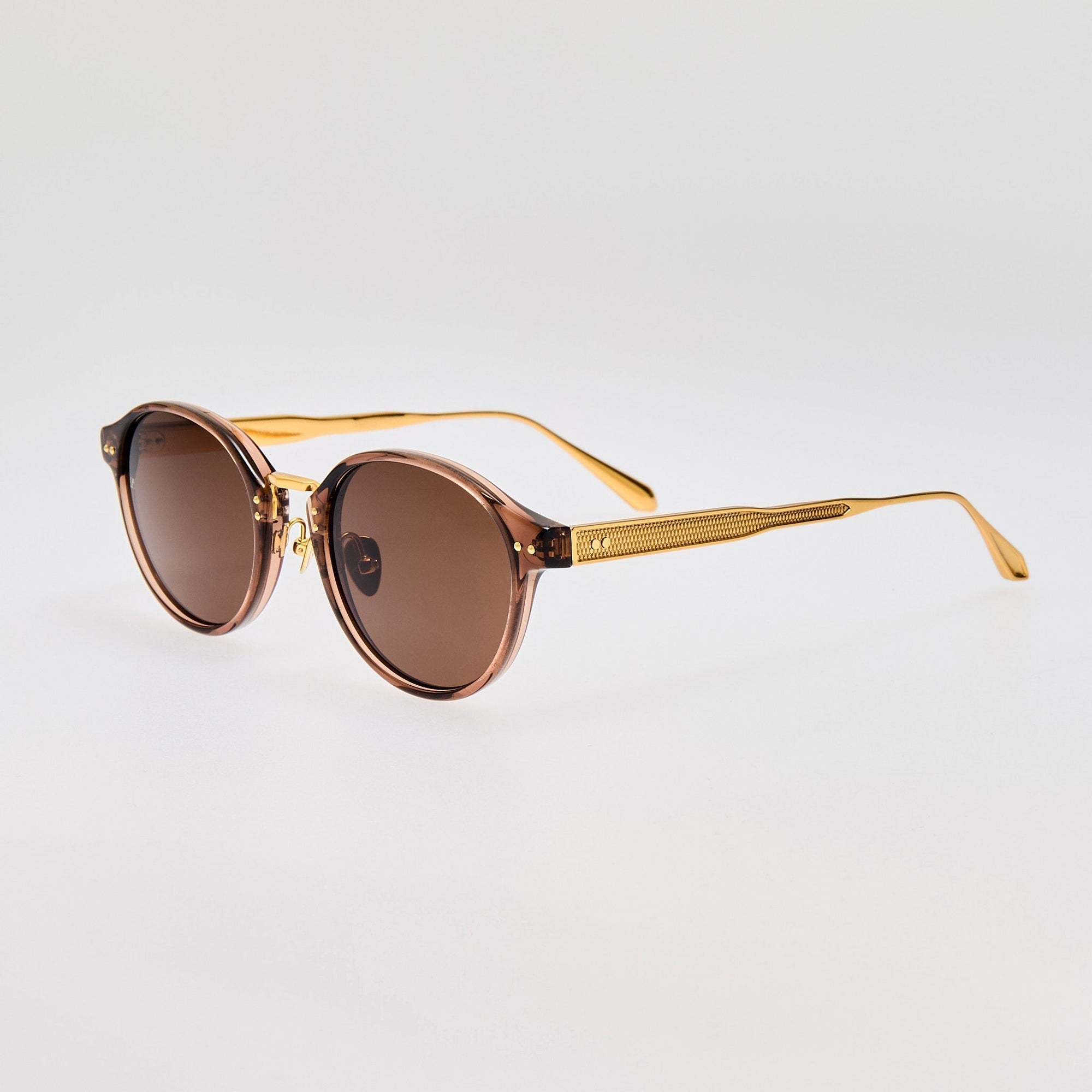 Marco Sunglasses in 22K Gold and Brown