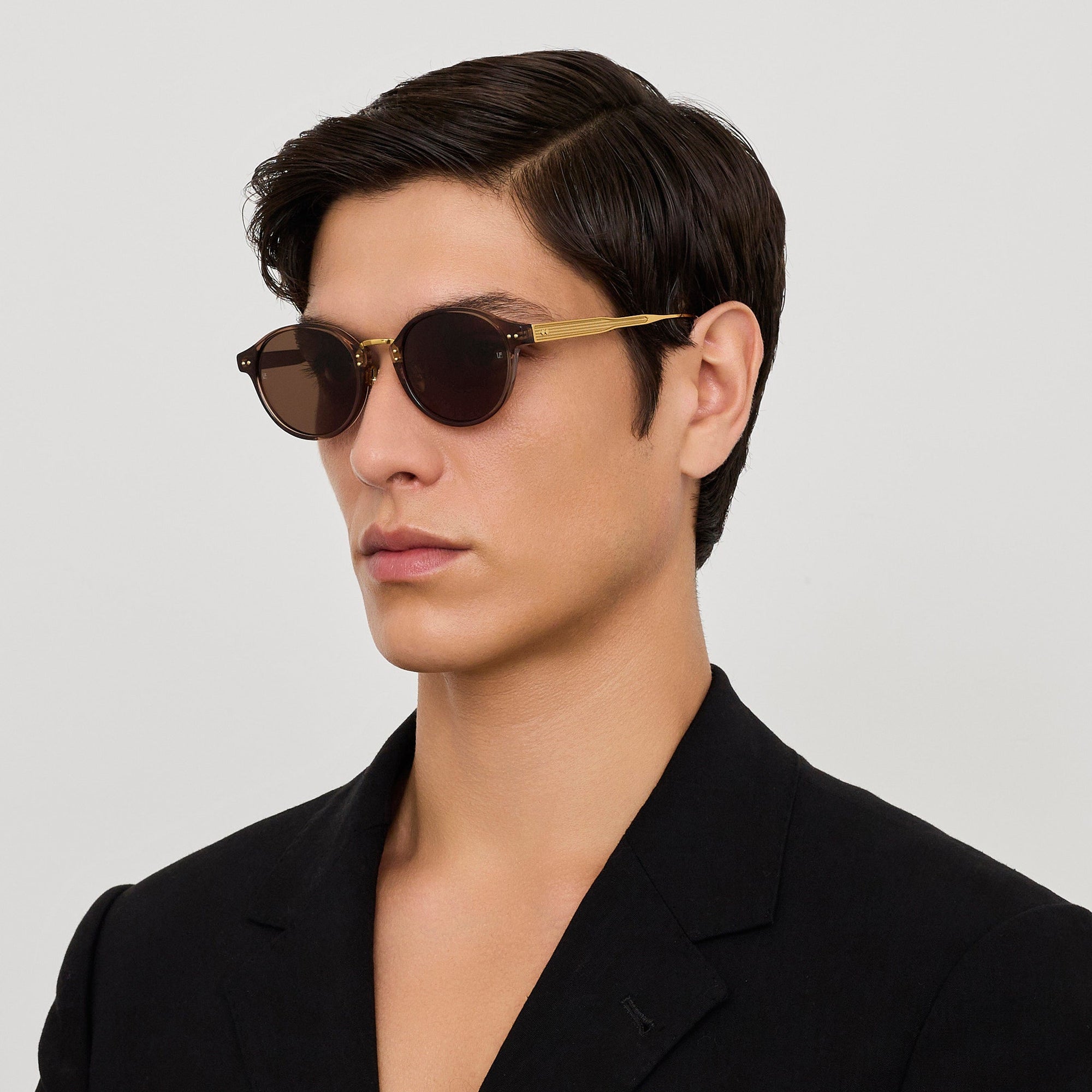 Marco Sunglasses in 22K Gold and Brown