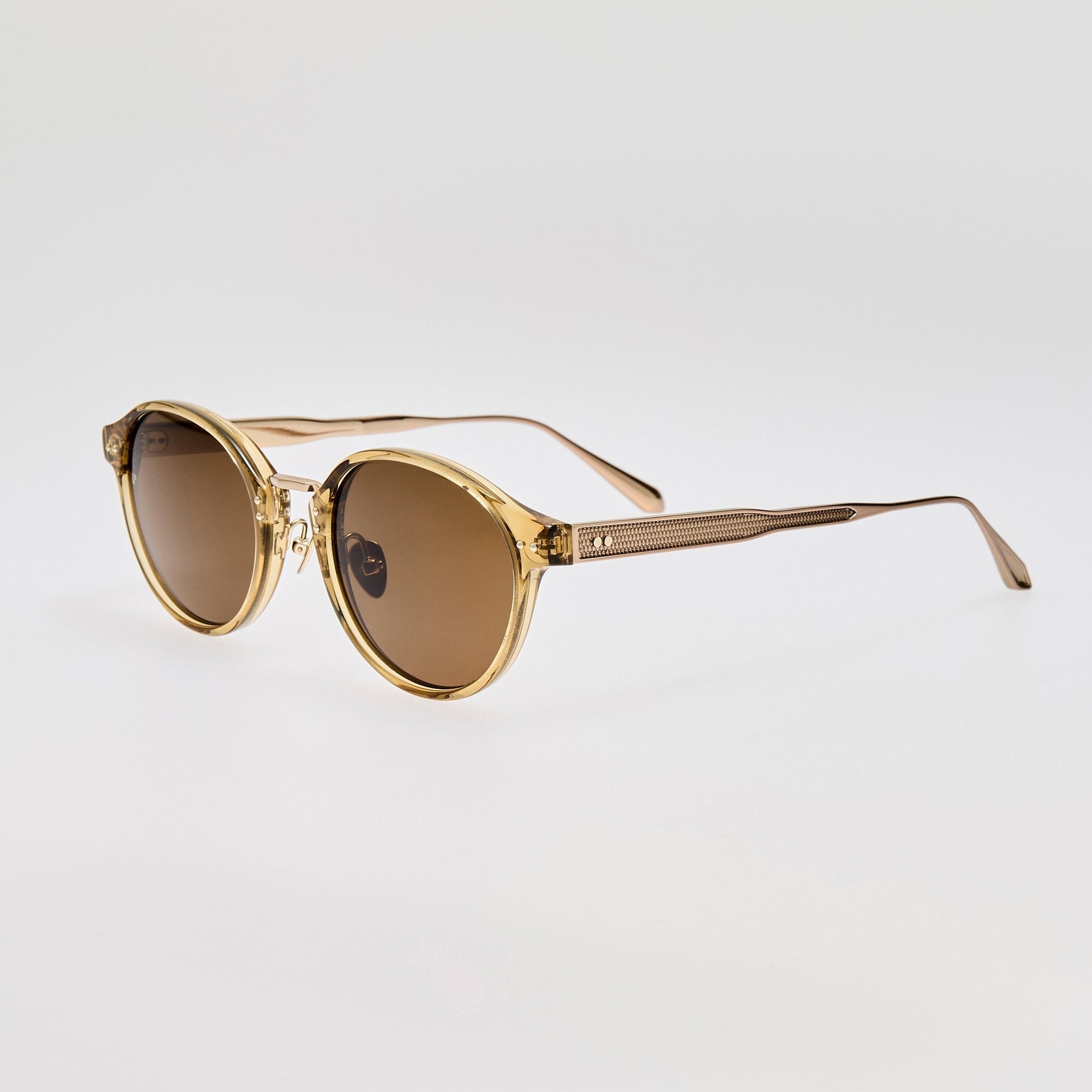 Marco Sunglasses in Khaki and 22K Gold