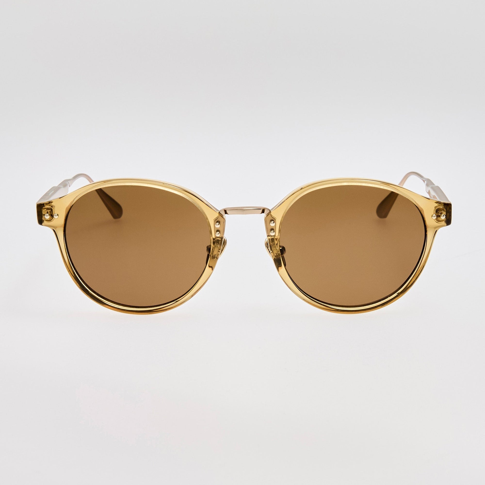 Marco Sunglasses in Khaki and 22K Gold