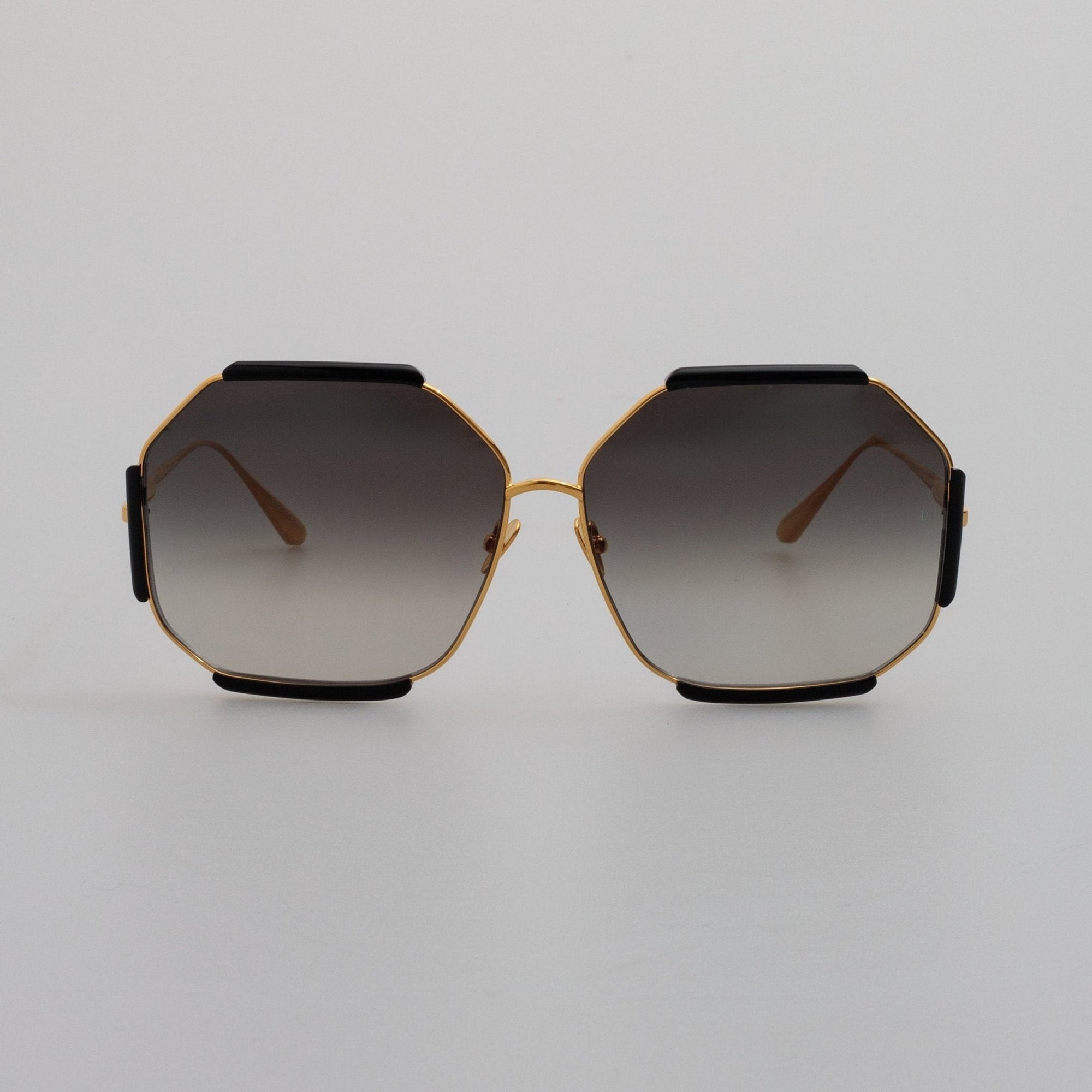 Margot Sunglasses in 22K Gold and Grey