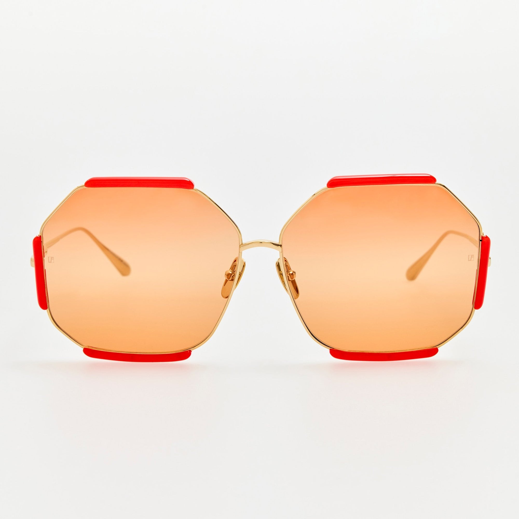 Margot Sunglasses in 22K Gold and Terracotta
