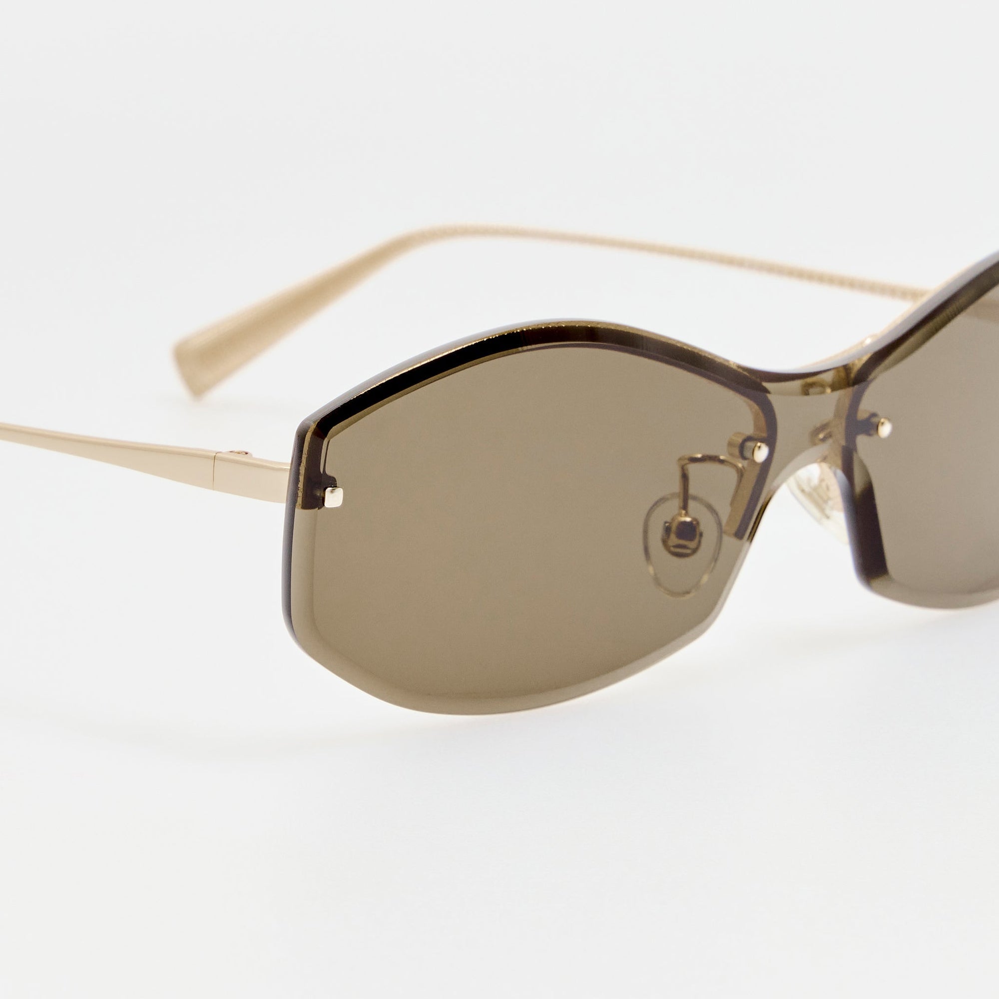 Miami Sunglasses in Gold and Brown