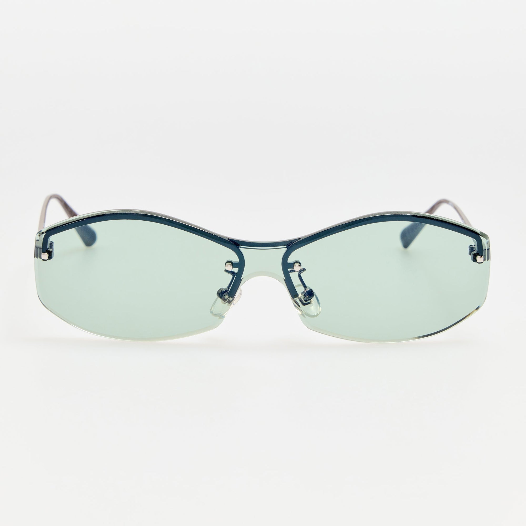 Miami Sunglasses in Nickel and Mint