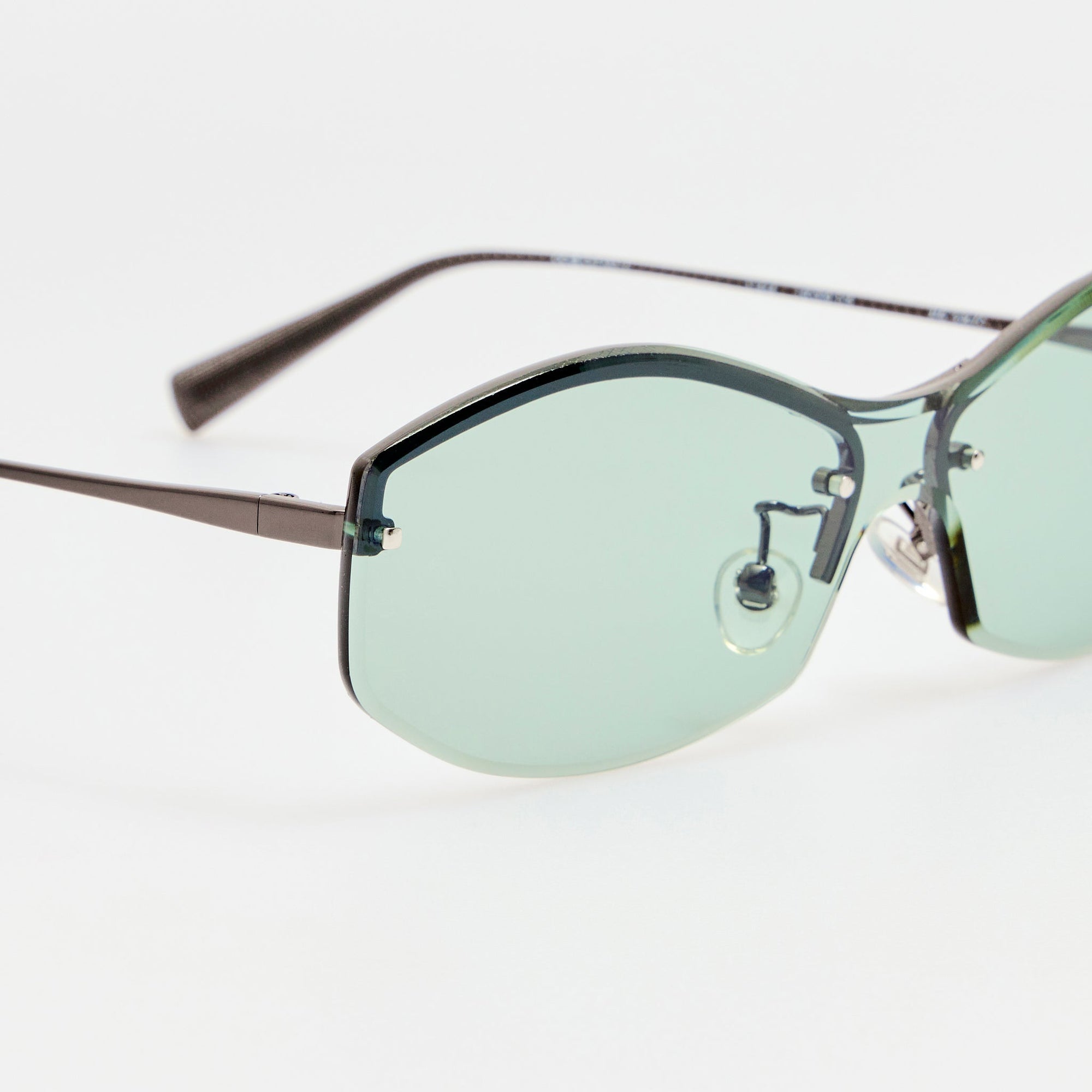 Miami Sunglasses in Nickel and Mint