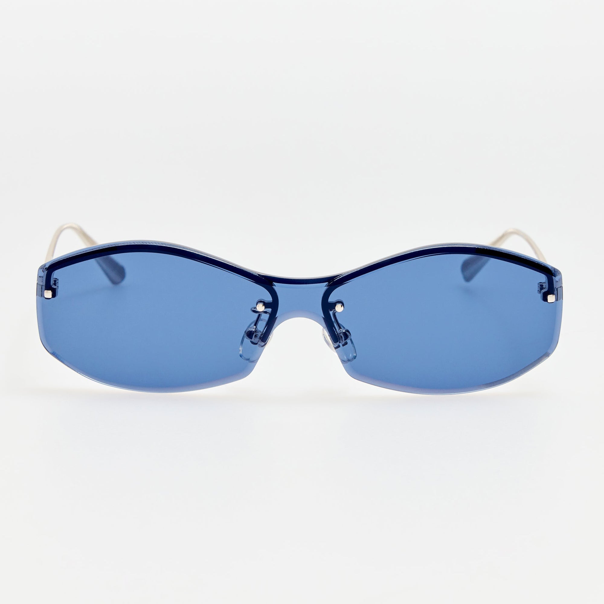 Miami Sunglasses in Silver and Blue