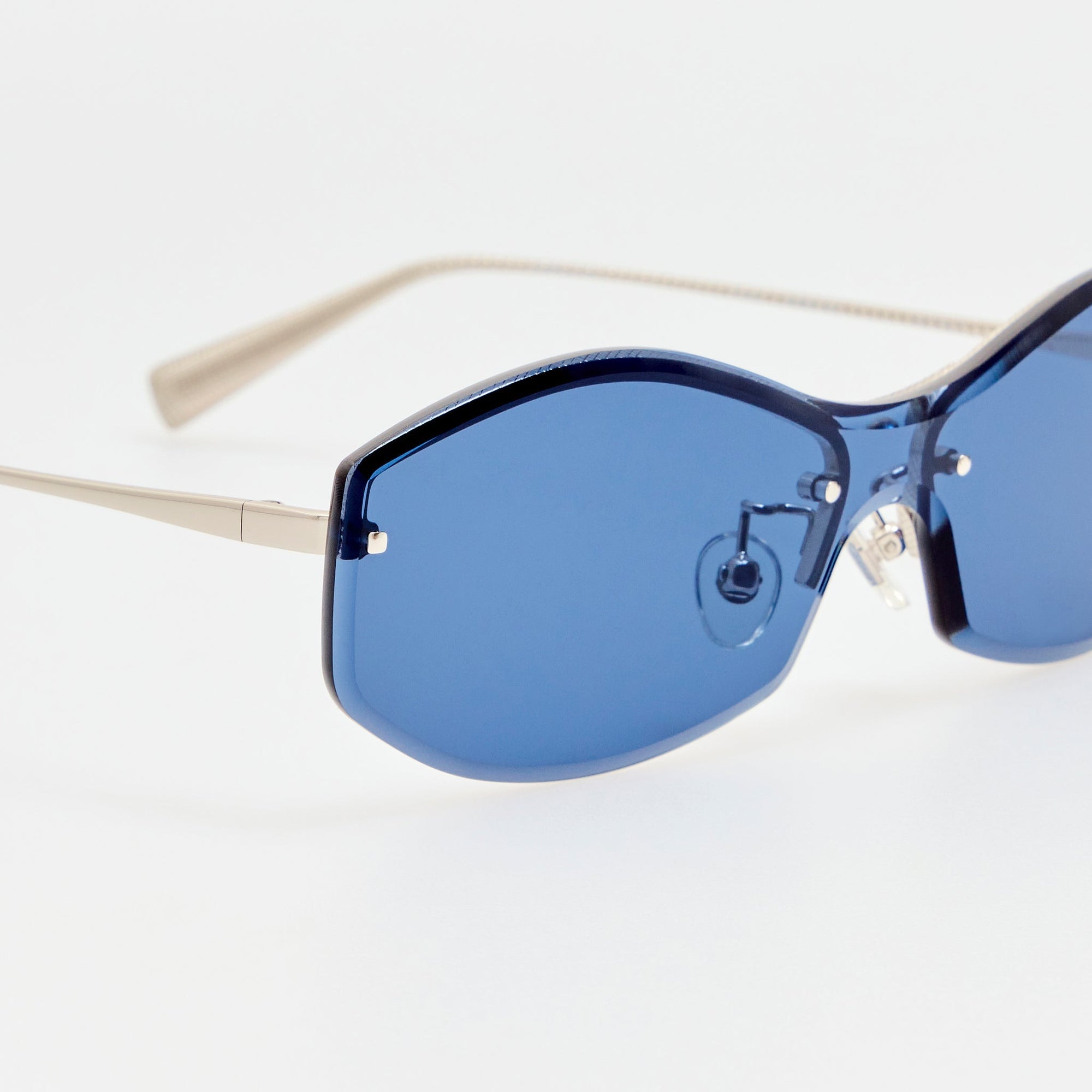 Miami Sunglasses in Silver and Blue
