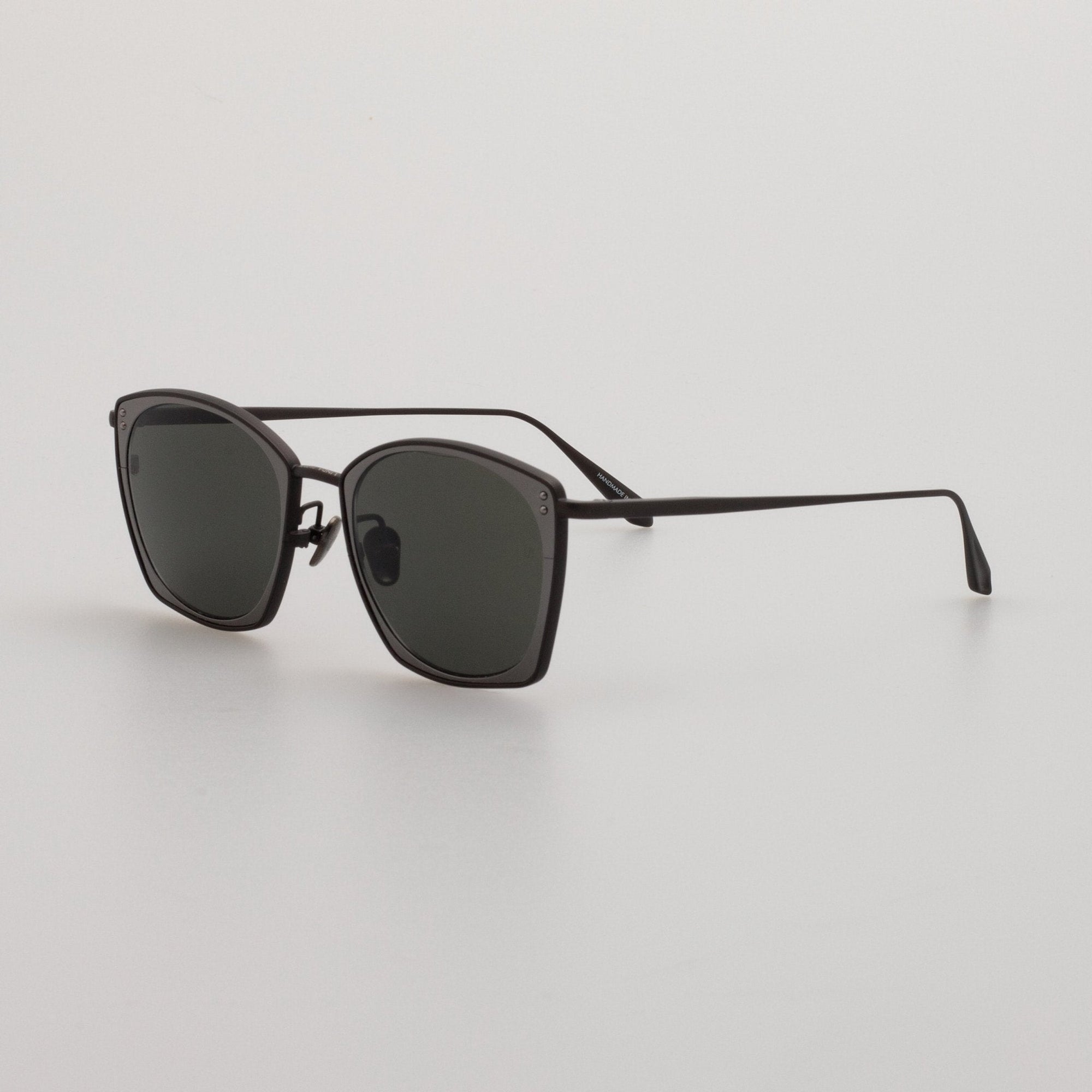 Milo Square Sunglasses in Matt Black Nickel