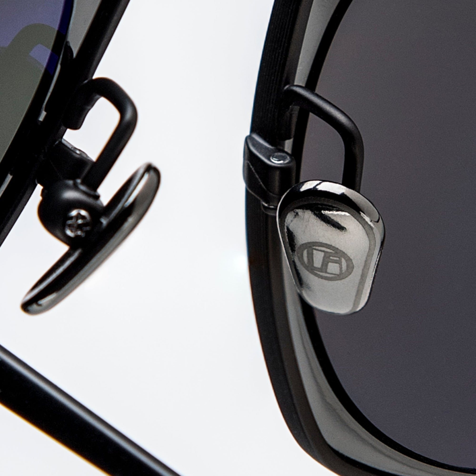 Milo Square Sunglasses in Matt Black Nickel