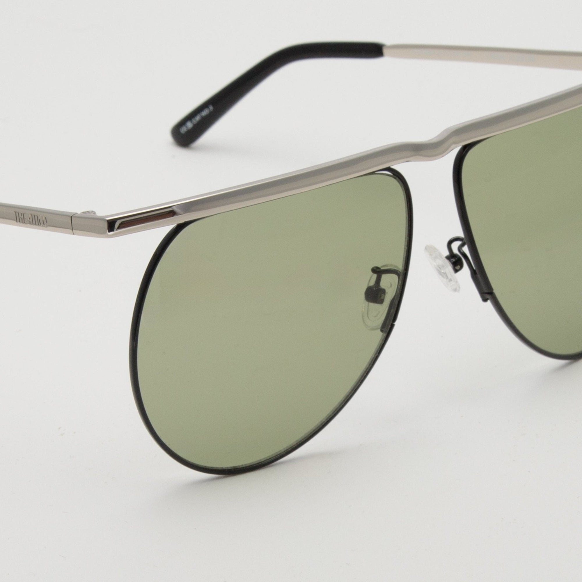 Mina Aviator Sunglasses in Silver
