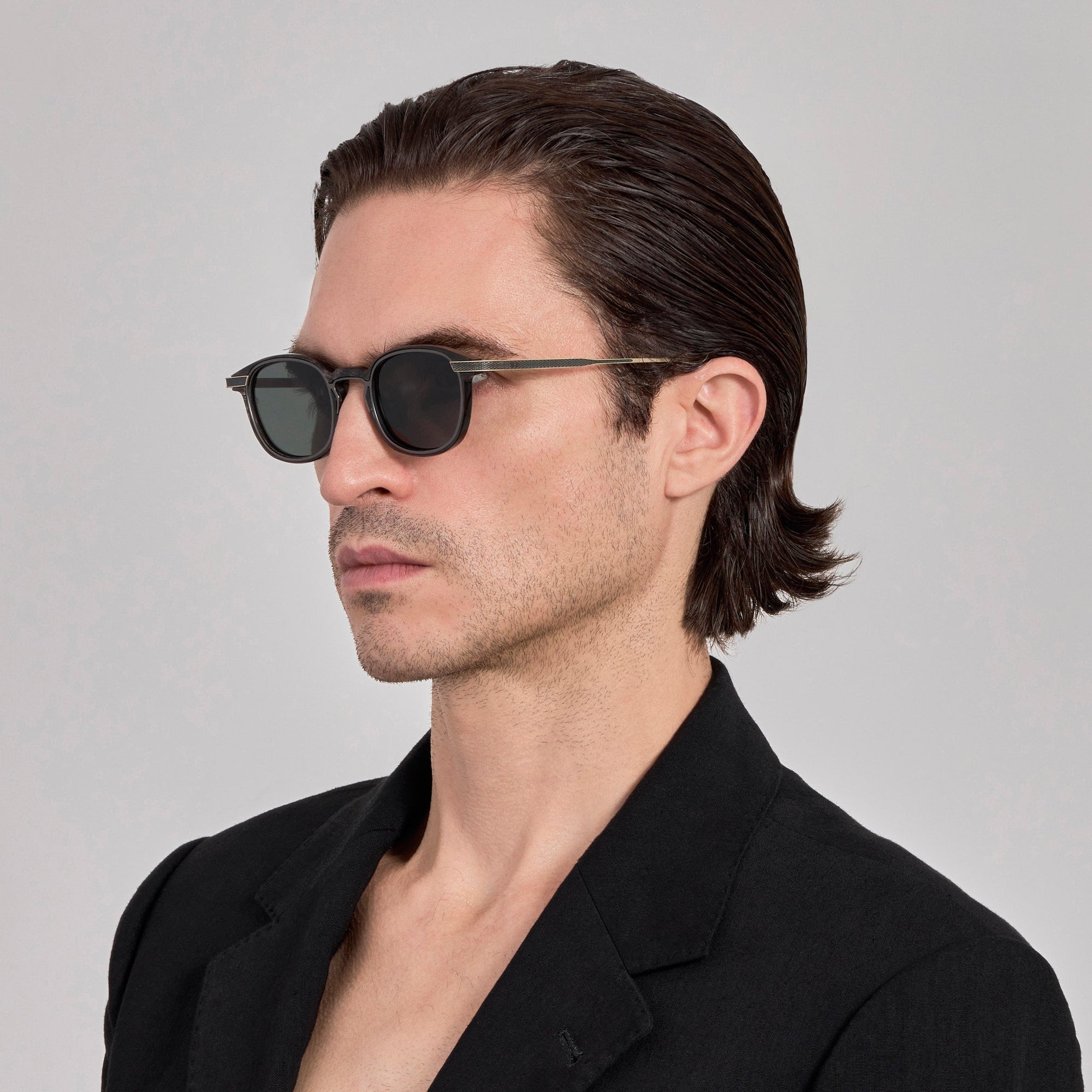 Moore Sunglasses in Buffalo Horn and 925 Sterling Silver