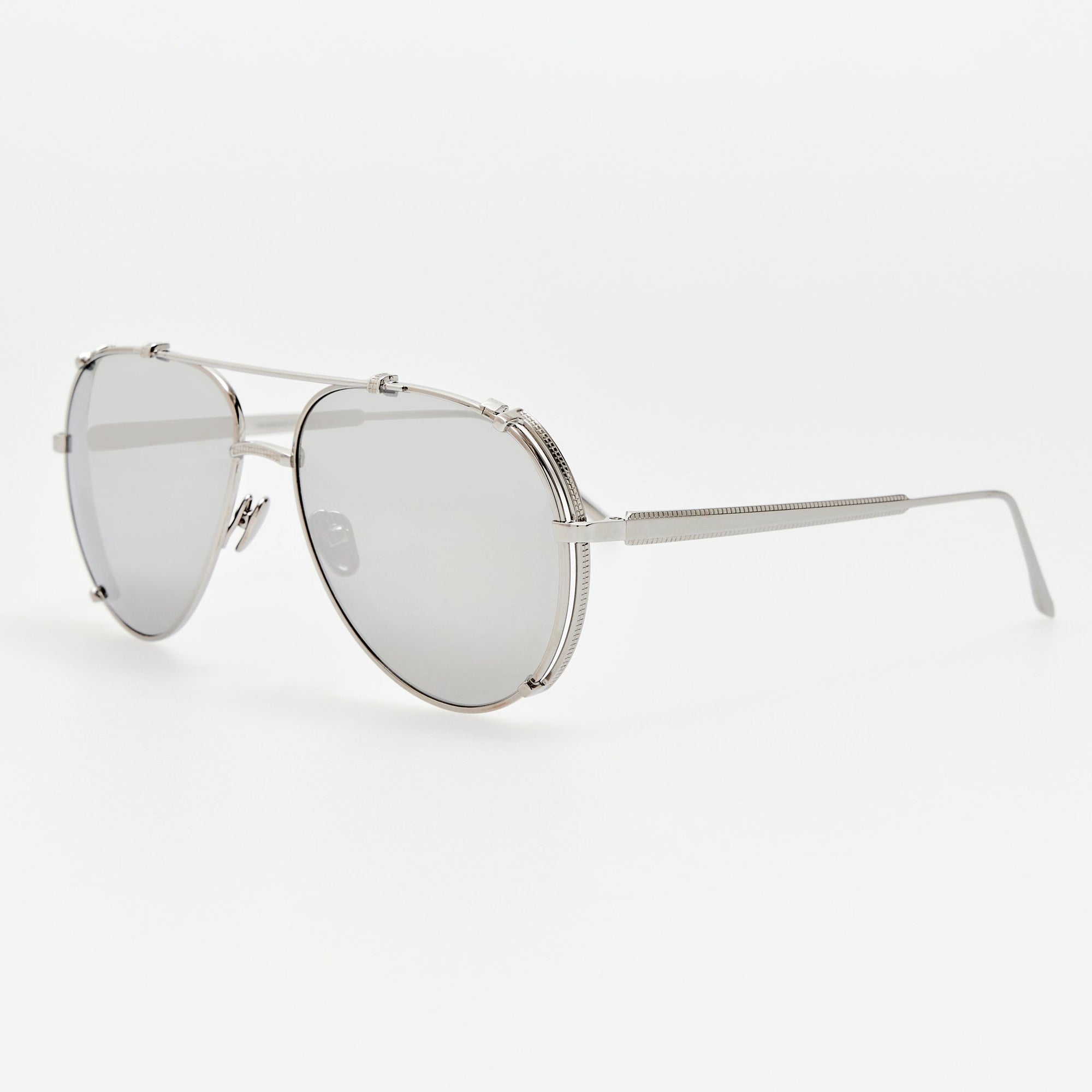 Newman Sunglasses in 22K White Gold and Platinum