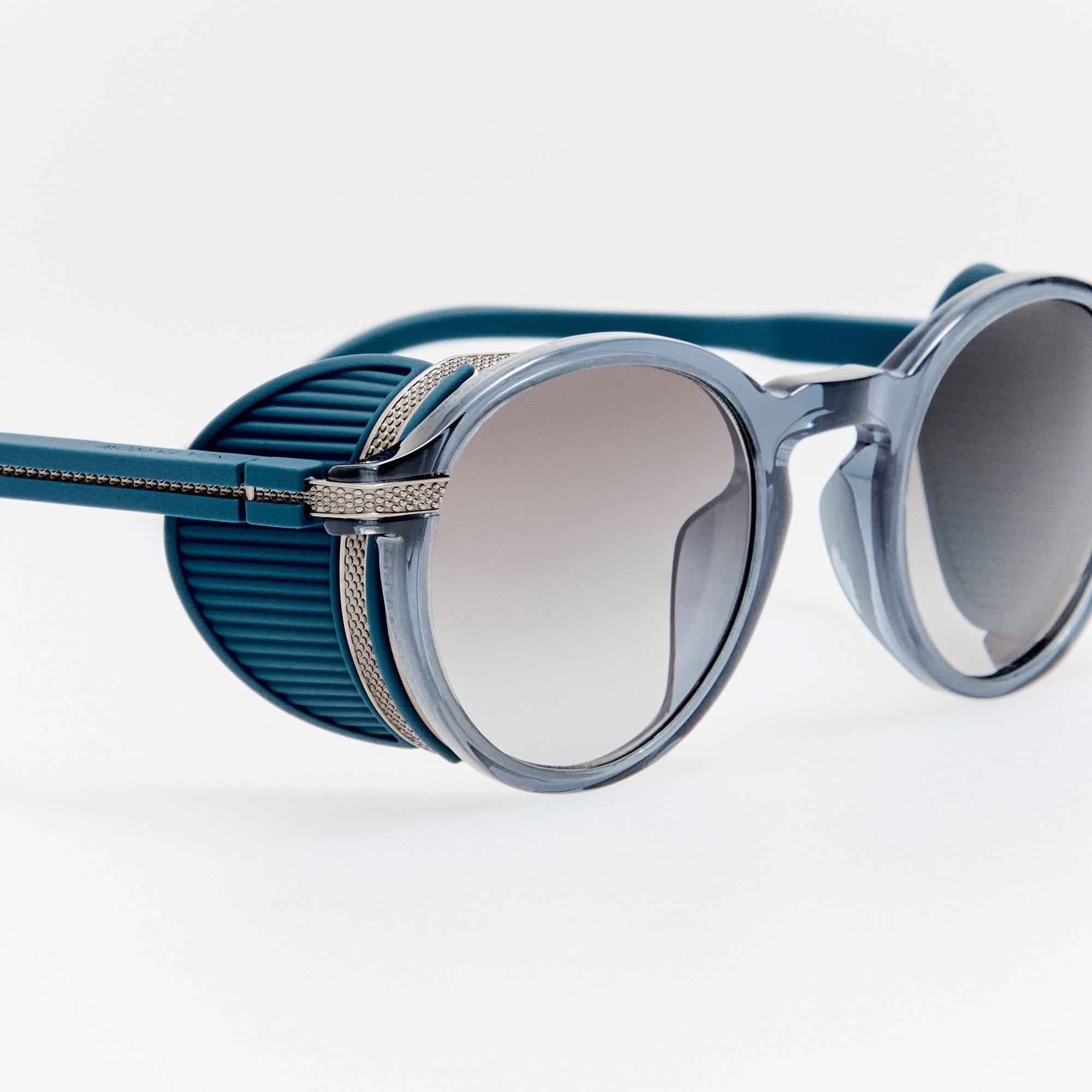 Orion Explorer Sunglasses in Antique White Gold and Navy