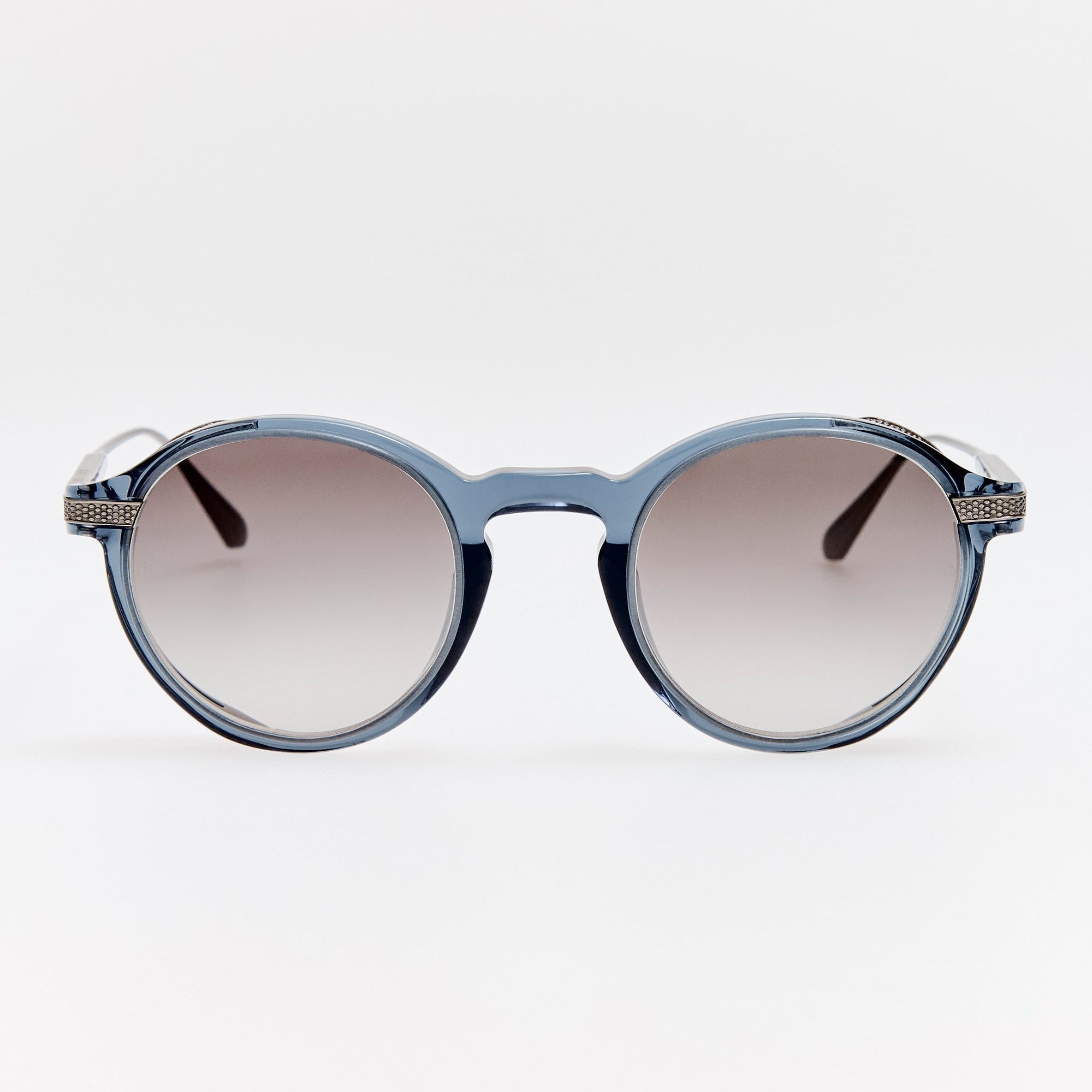 Orion Explorer Sunglasses in Antique White Gold and Navy