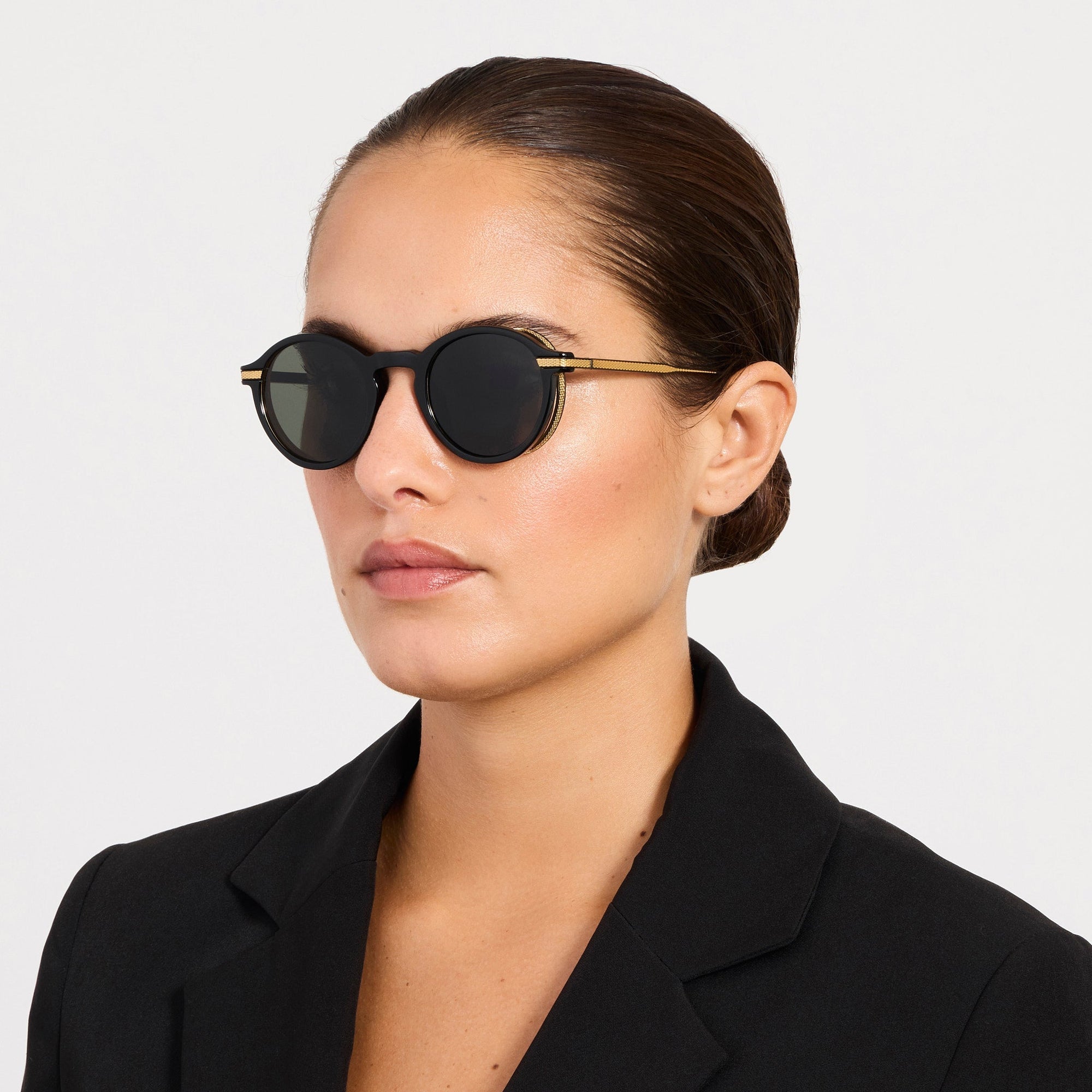 Orion Explorer Sunglasses in Matt Nickel and Black