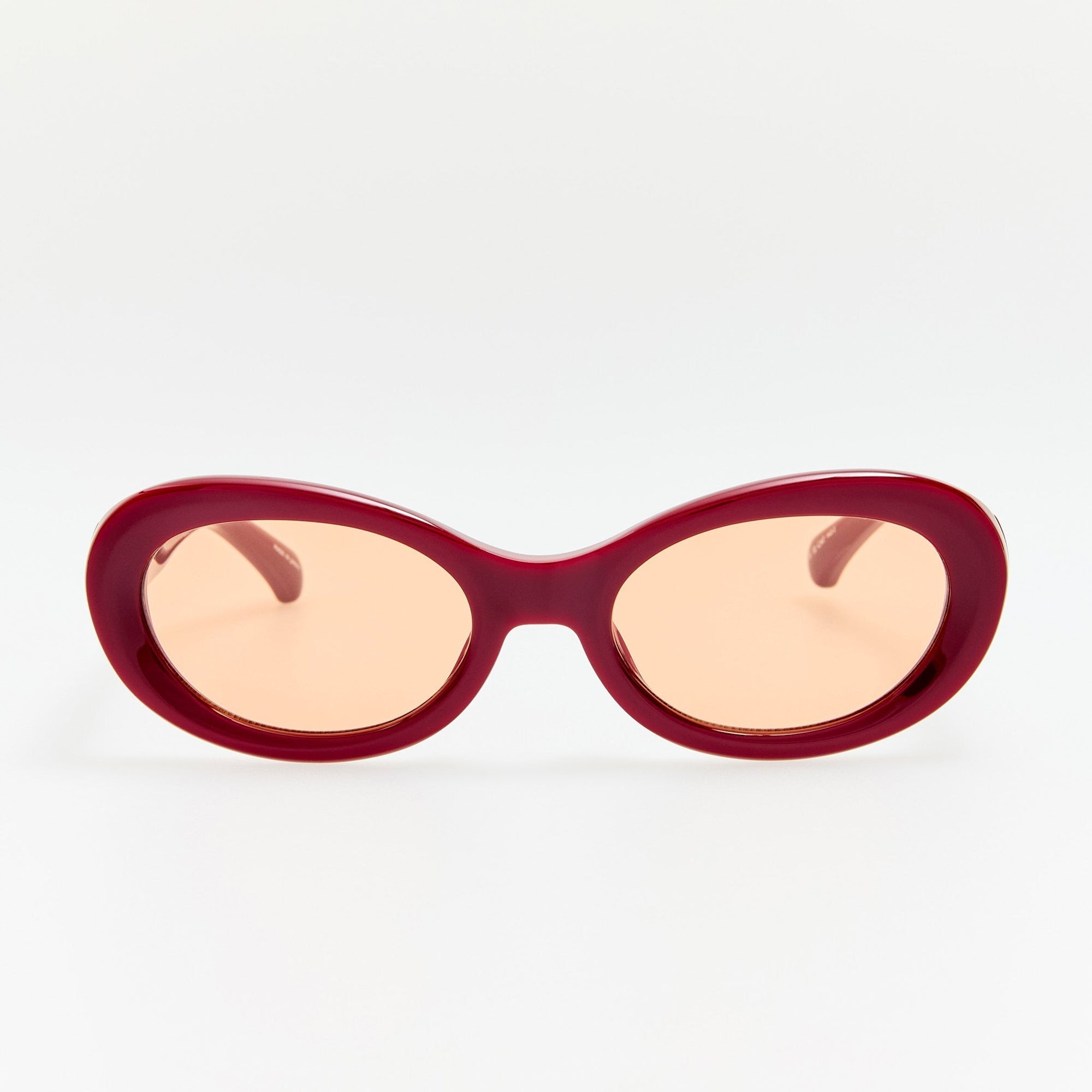 Oval Sunglases in Red