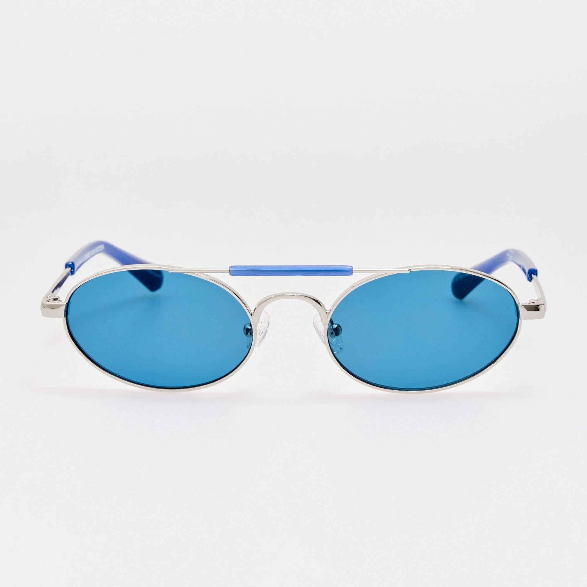 Oval Sunglasses in Navy