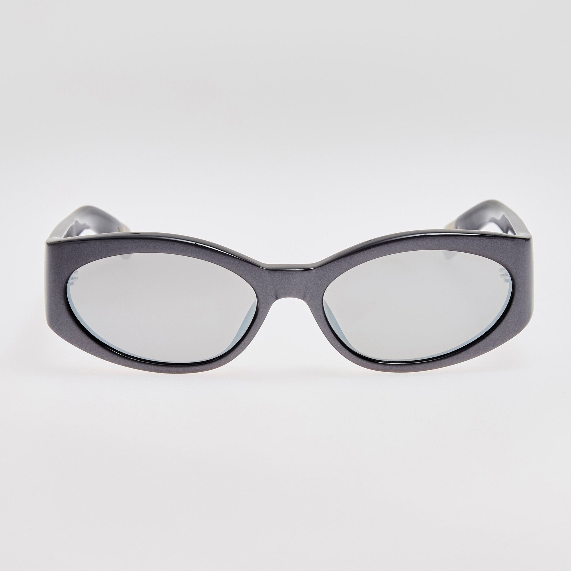 Ovalo Sunglasses in Metallic Gunmetal