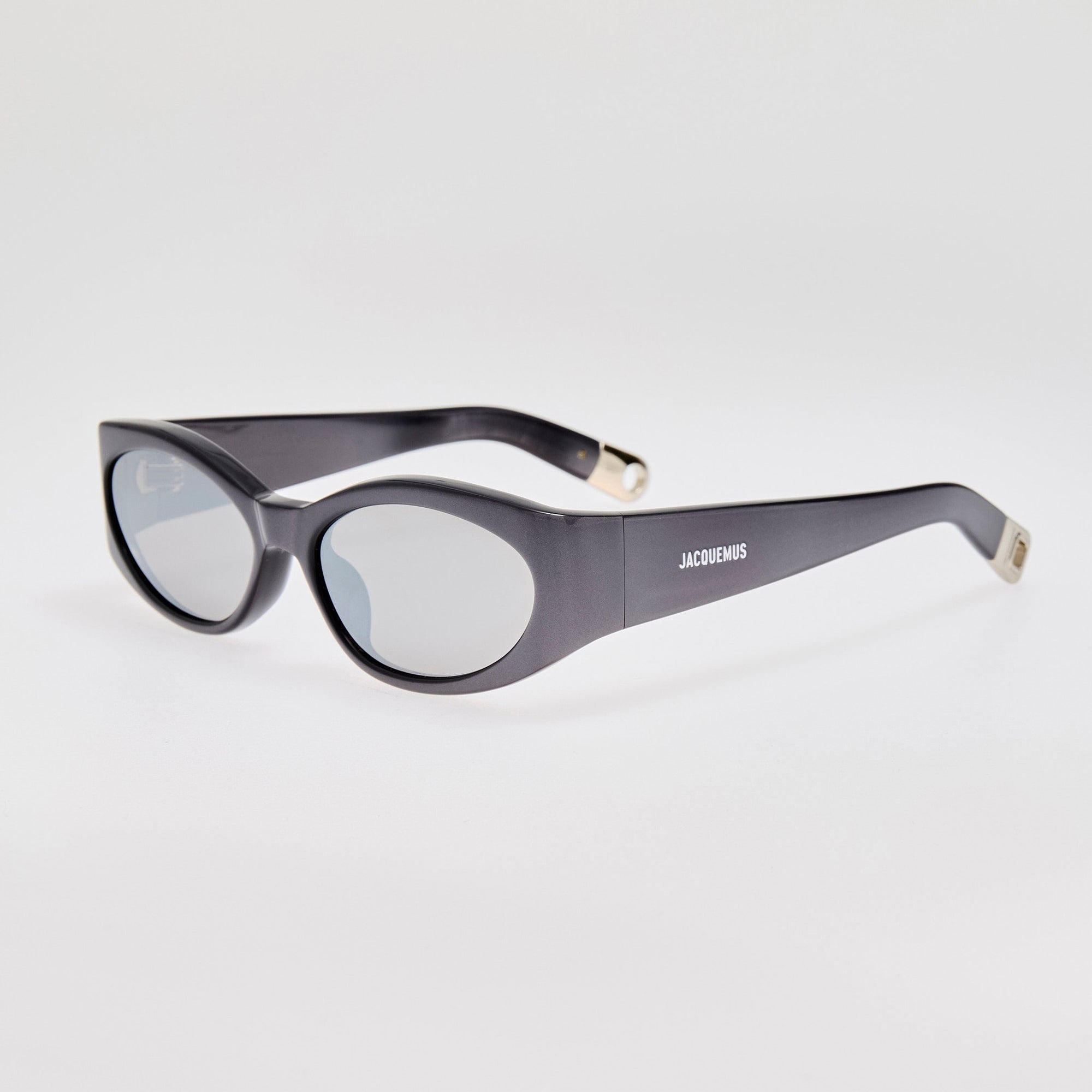 Ovalo Sunglasses in Metallic Gunmetal
