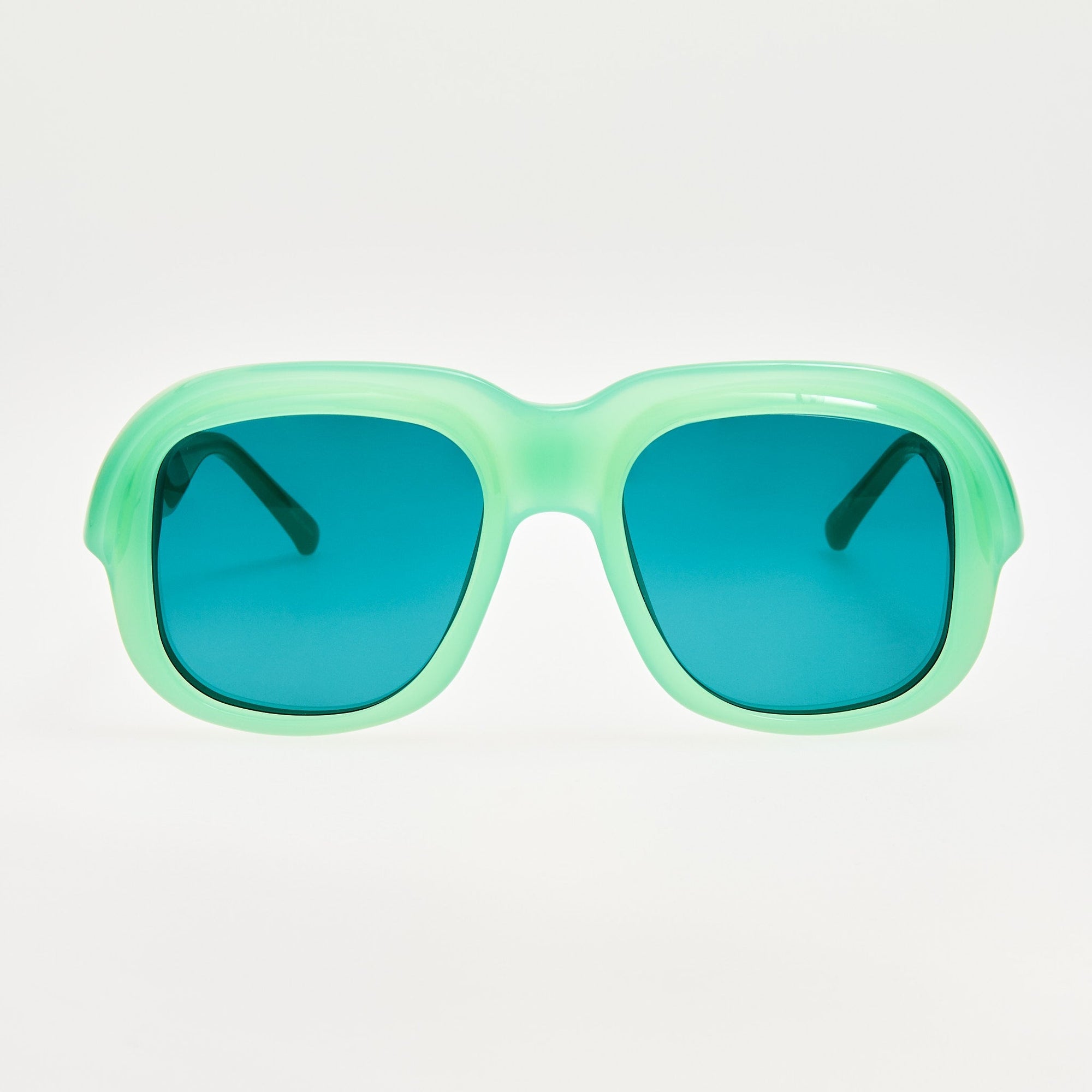 Oversize Sunglasses in Light Green