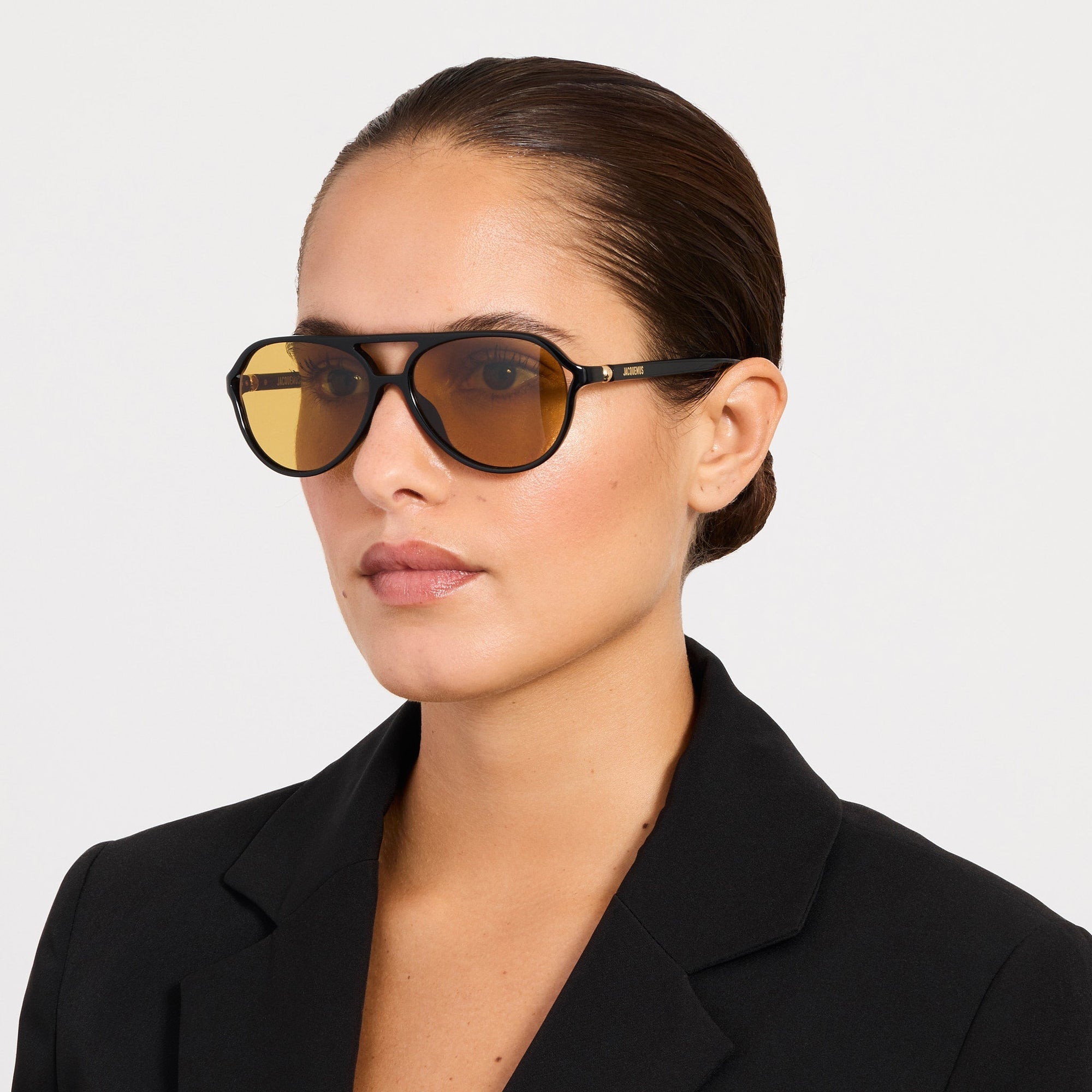 Pastro Sunglasses in Black and Yellow