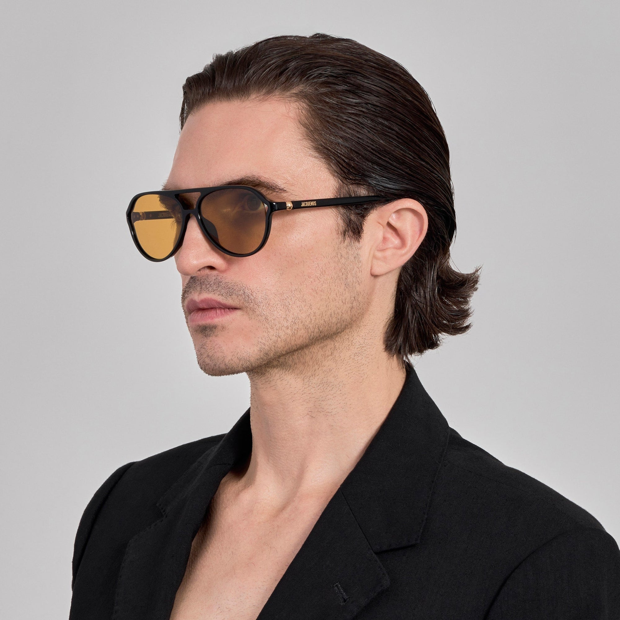 Pastro Sunglasses in Black and Yellow