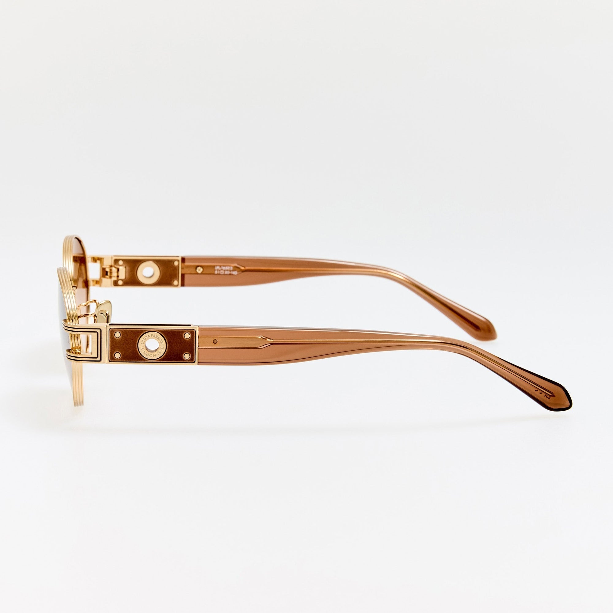 Phoebe Sunglasses in Matt Champagne and Mocha