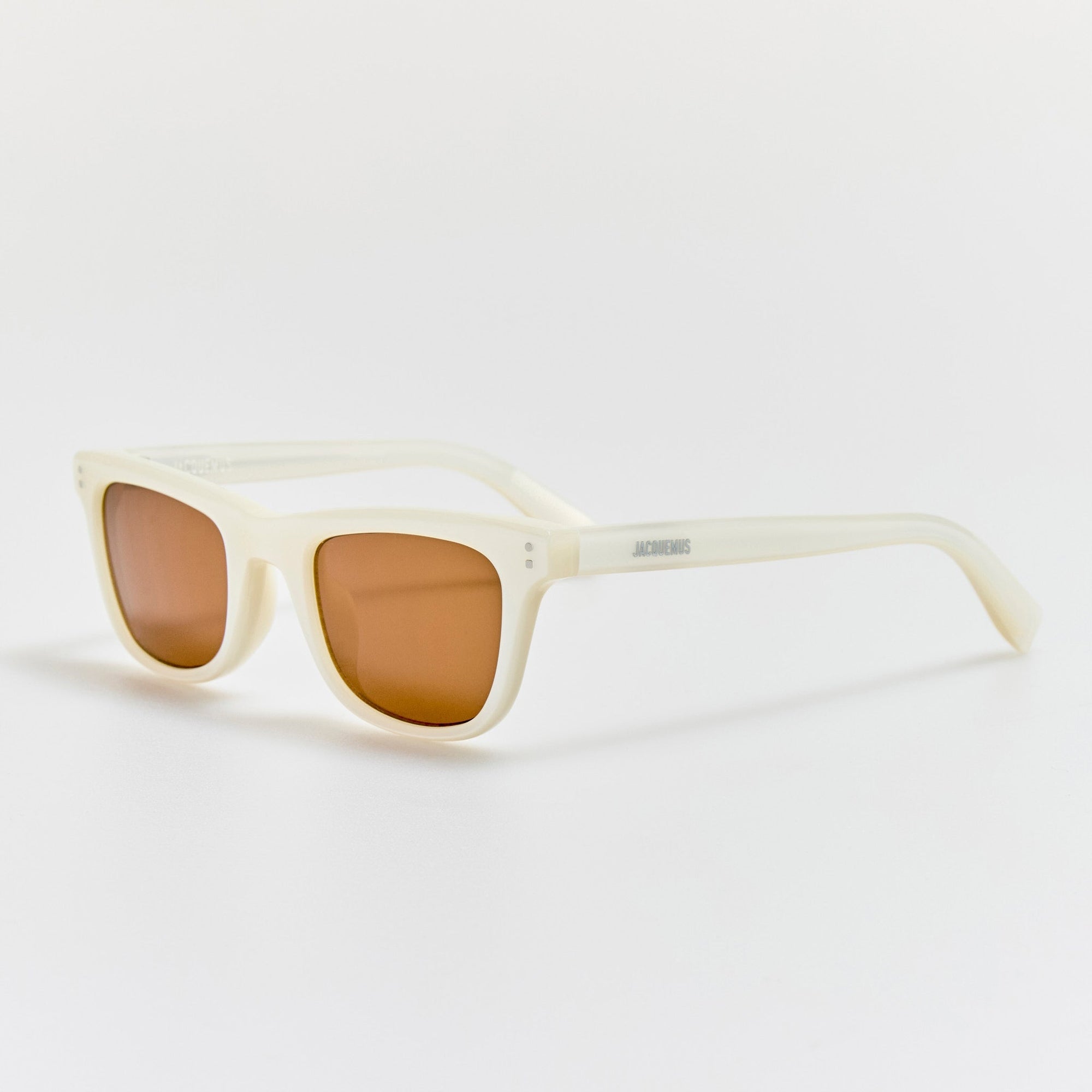 Pilotis Sunglasses in Metallic White