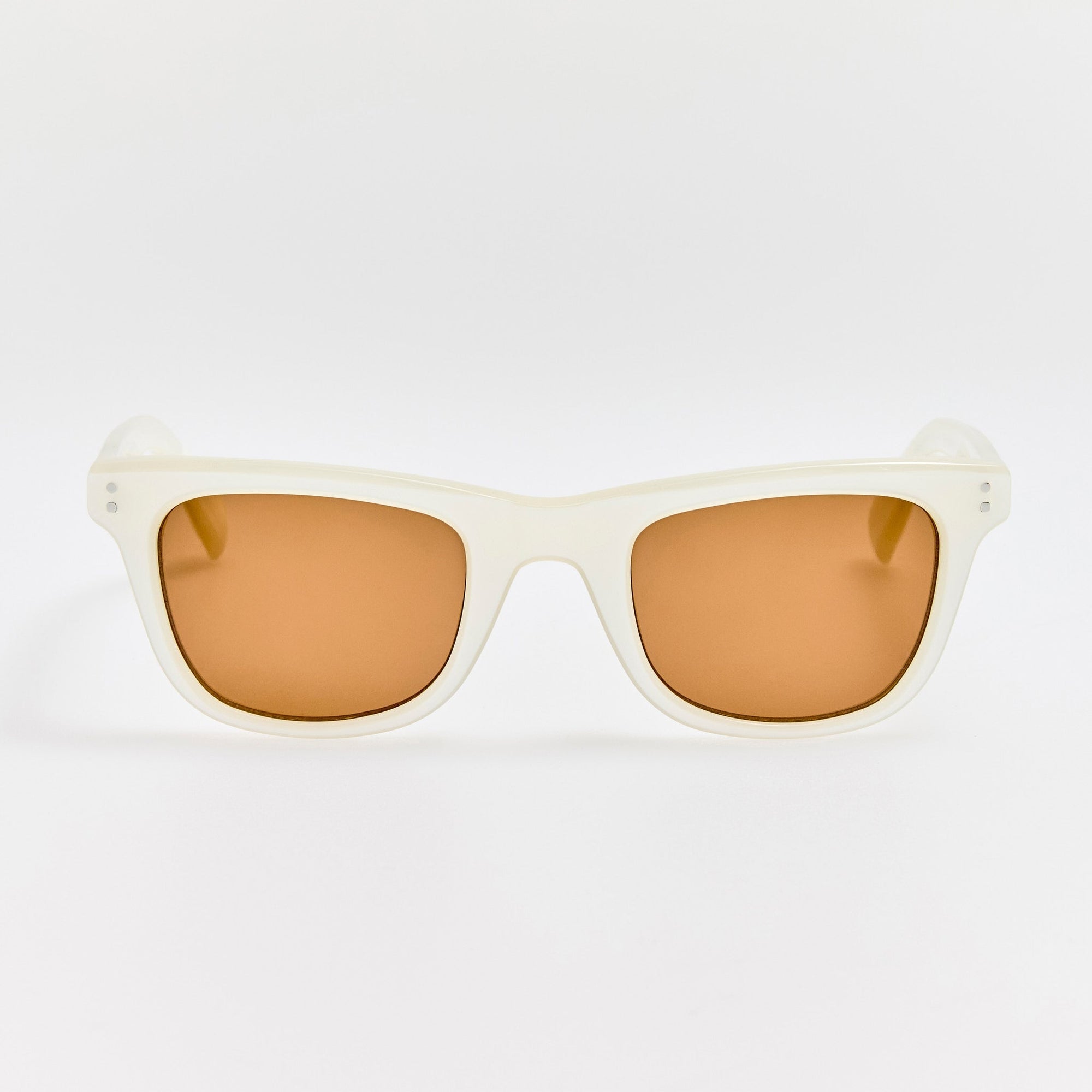 Pilotis Sunglasses in Metallic White