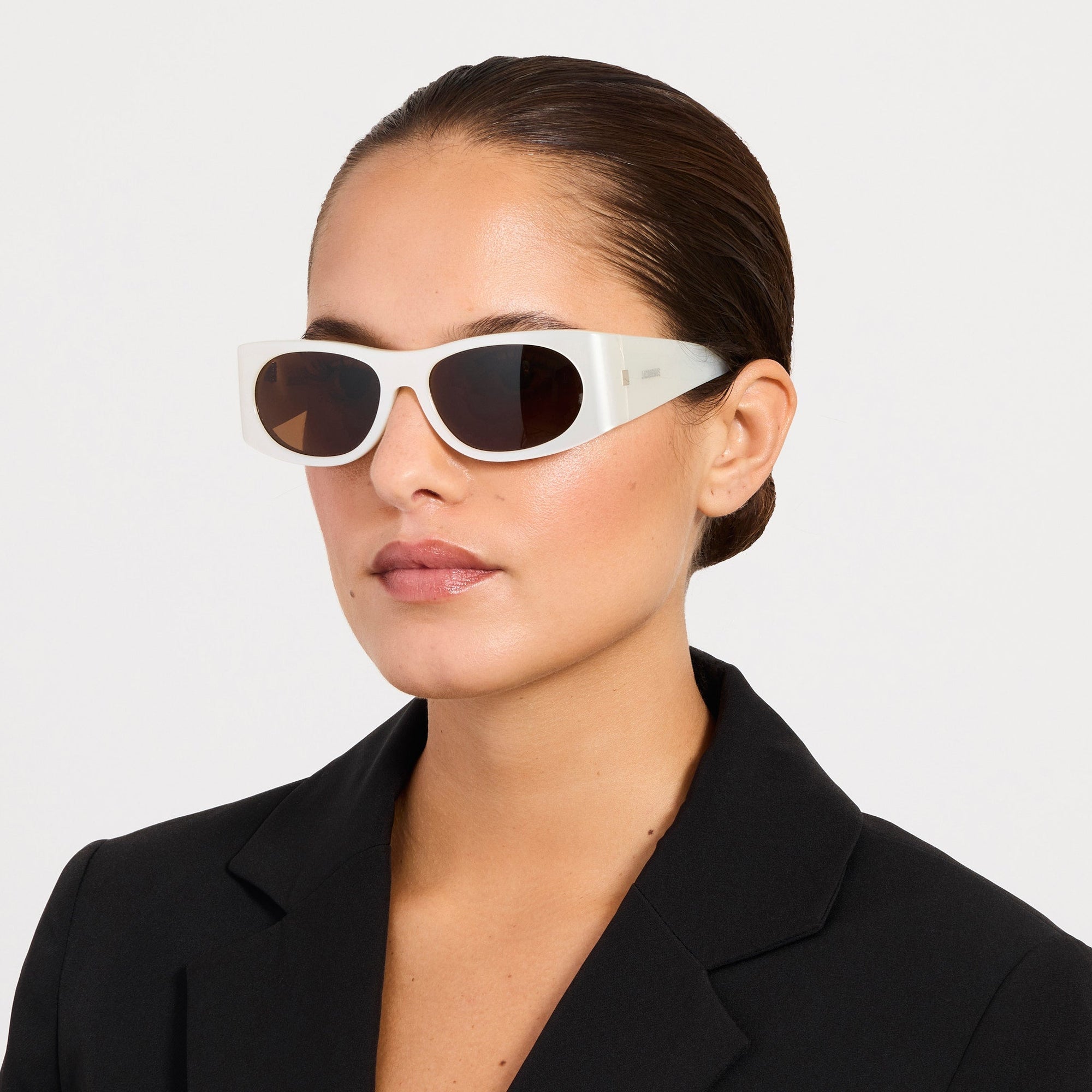 Plage Sunglasses in Metallic White