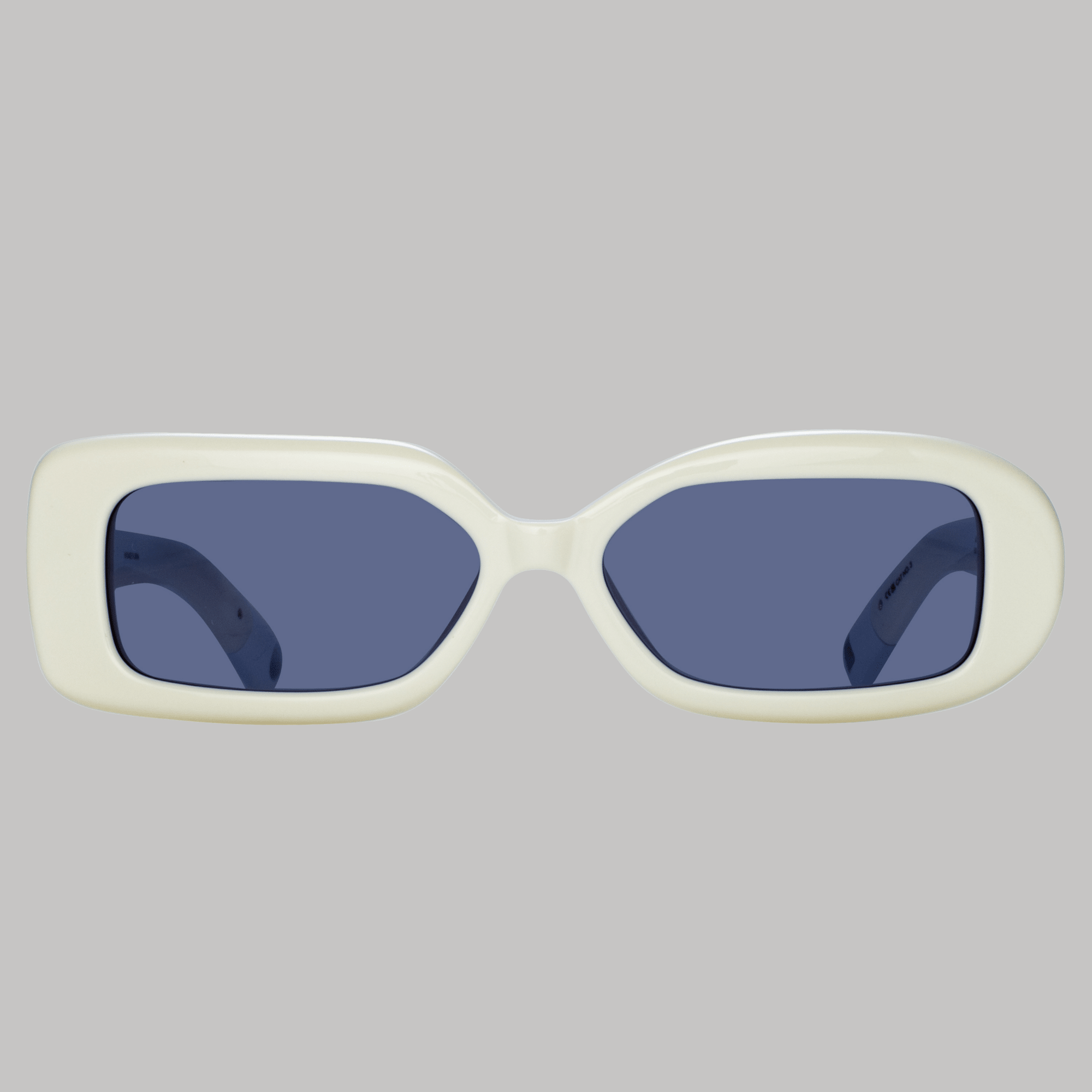 Rond Carre Rectangular Sunglasses in White