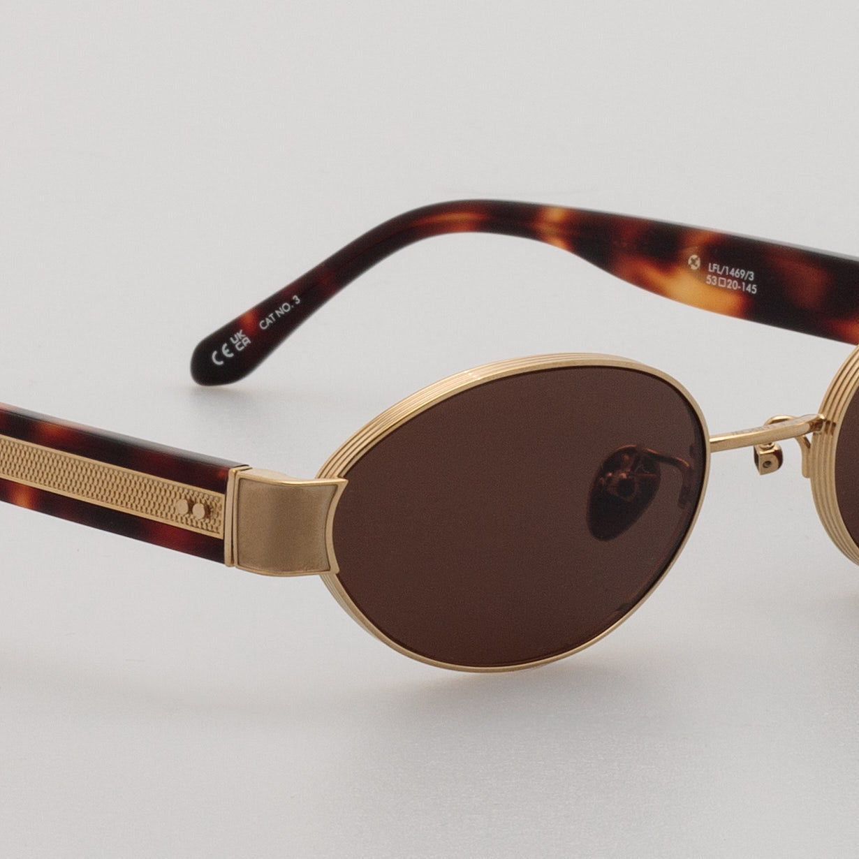 Sadie Sunglasses in 22K Gold &amp; Tortoiseshell