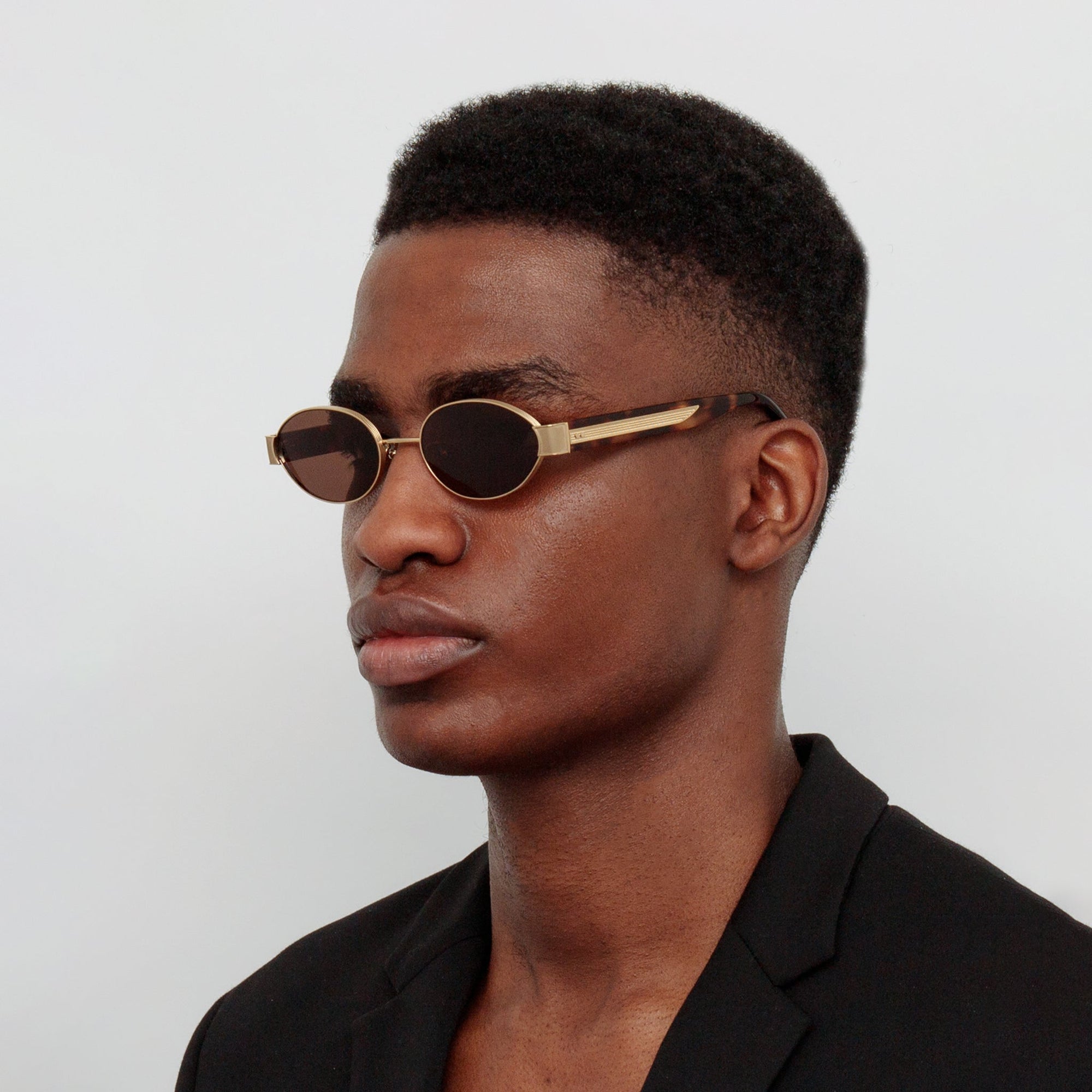 Sadie Sunglasses in 22K Gold &amp; Tortoiseshell