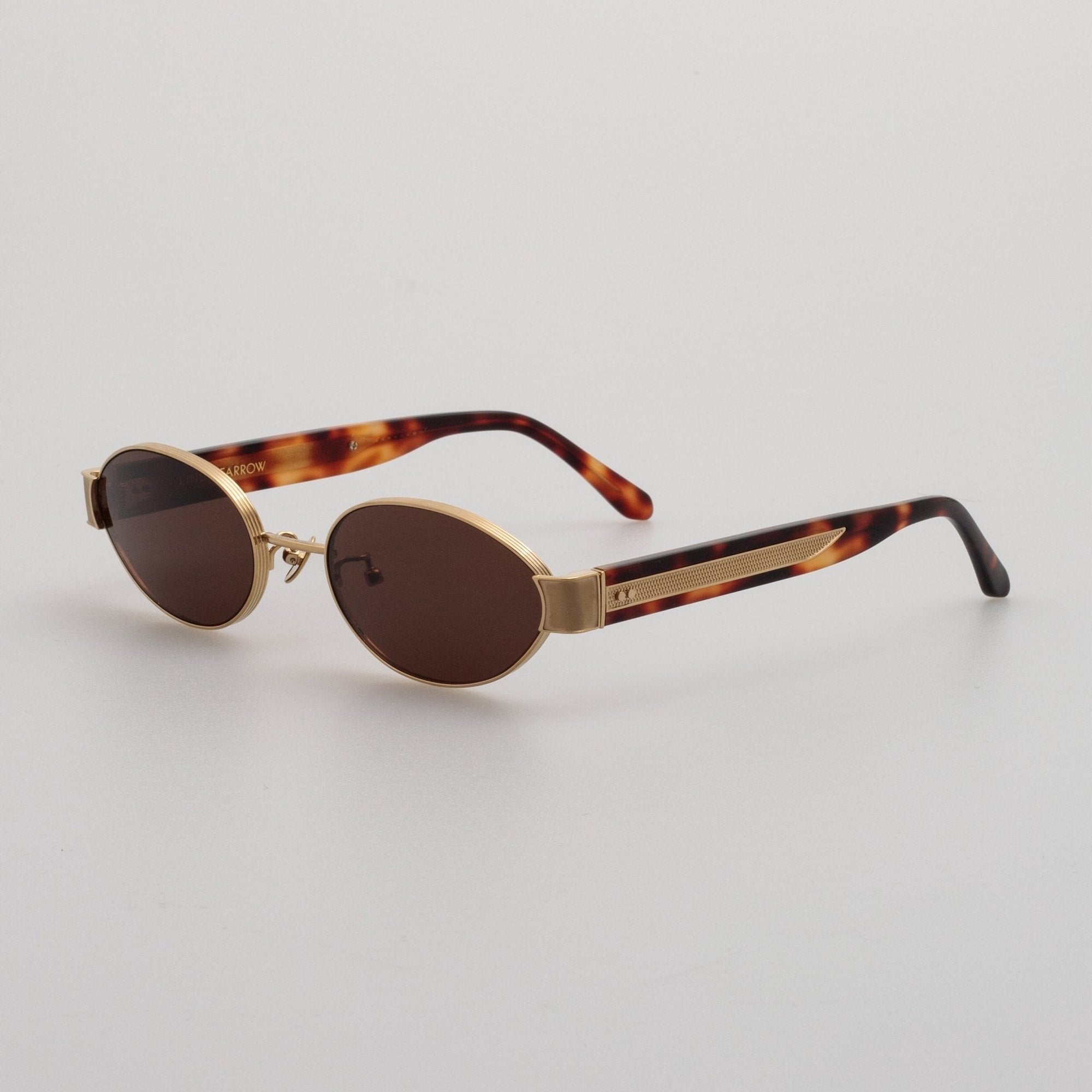 Sadie Sunglasses in 22K Gold &amp; Tortoiseshell