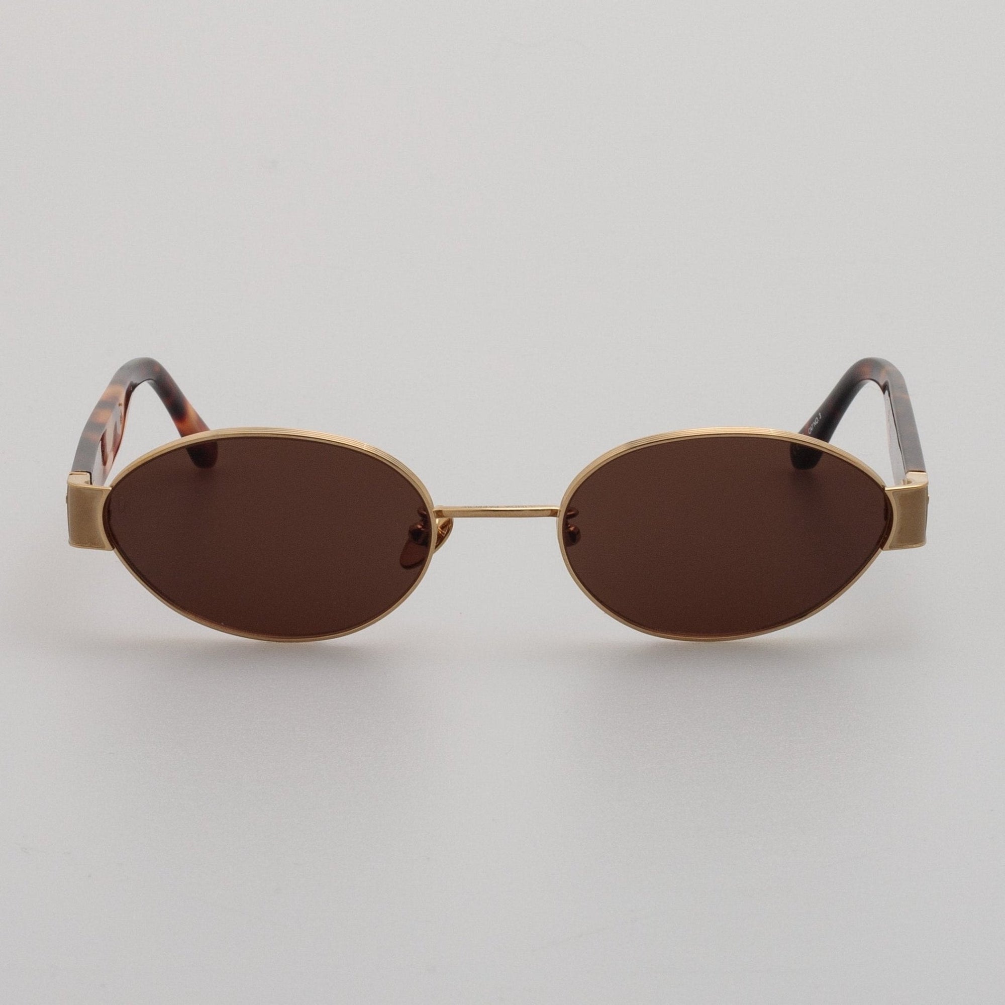 Sadie Sunglasses in 22K Gold &amp; Tortoiseshell
