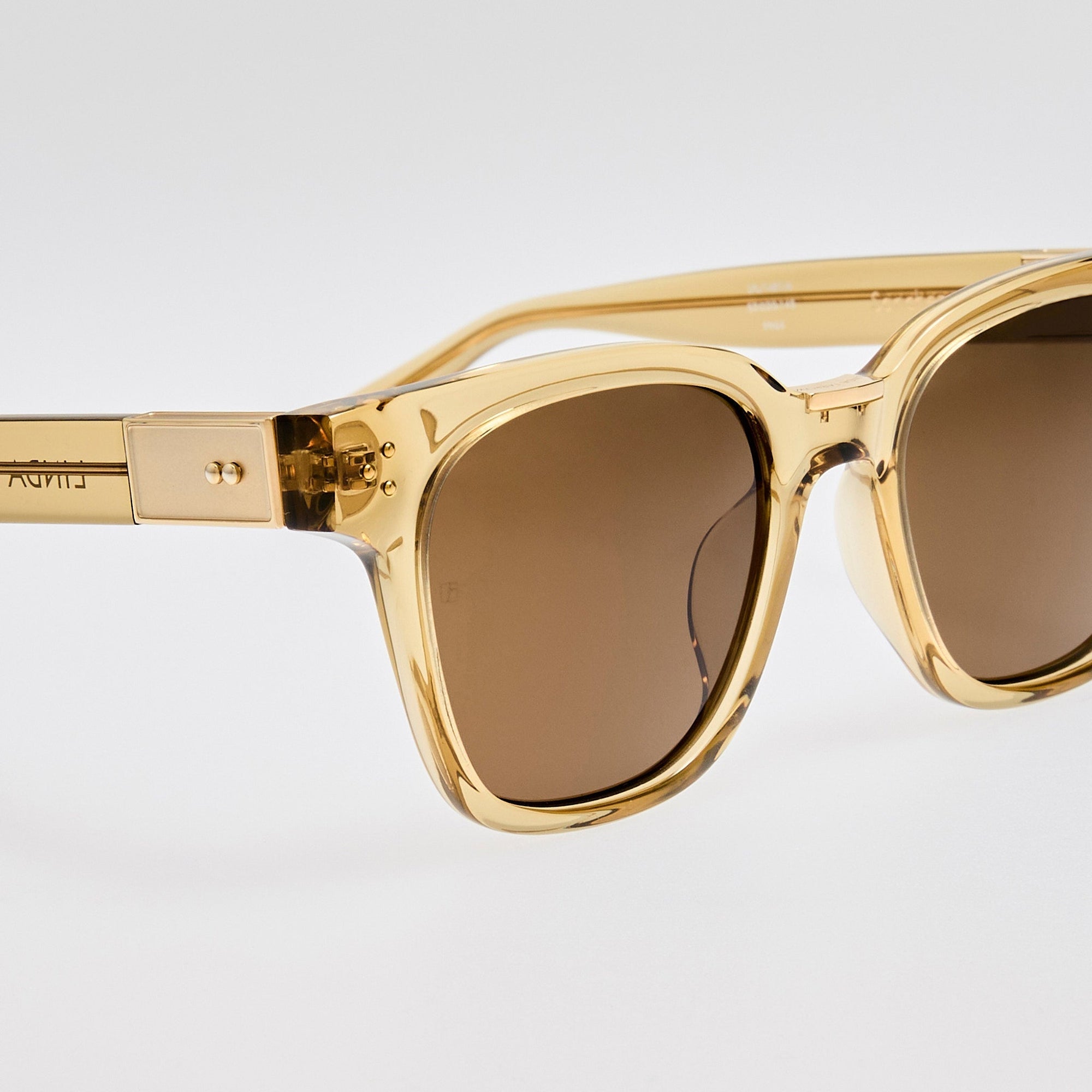 Sanchez Sunglasses in 22K Gold and Khaki