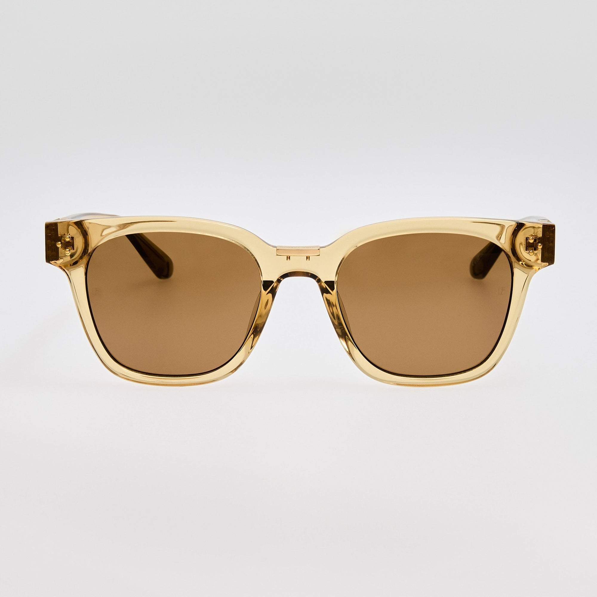 Sanchez Sunglasses in 22K Gold and Khaki