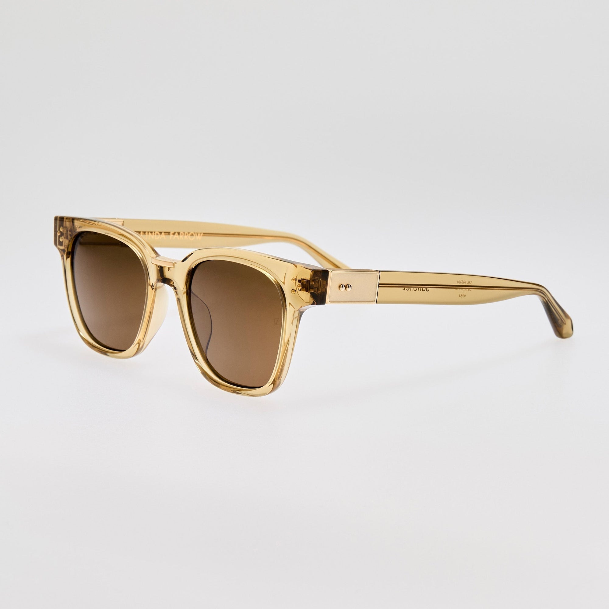 Sanchez Sunglasses in 22K Gold and Khaki