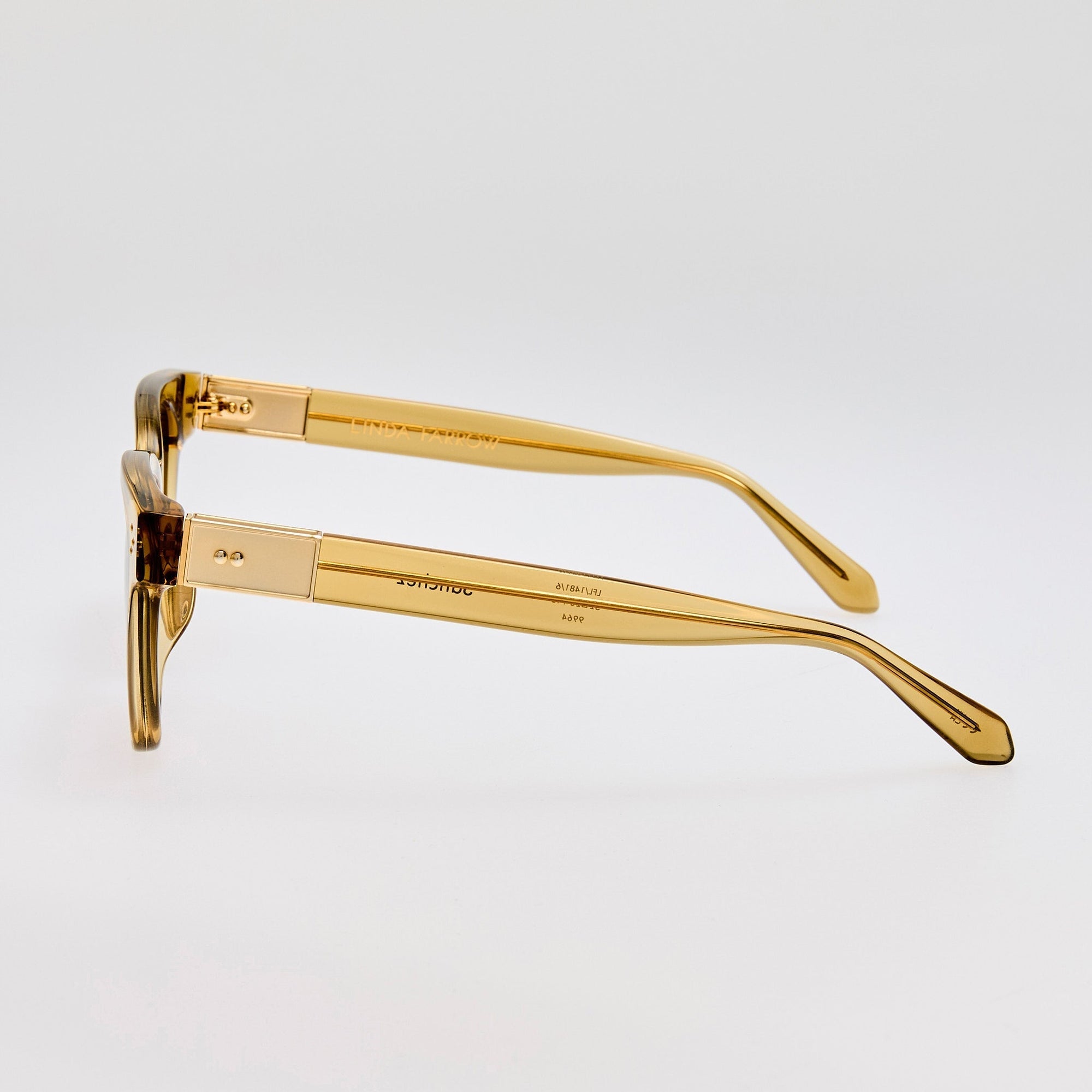 Sanchez Sunglasses in 22K Gold and Khaki