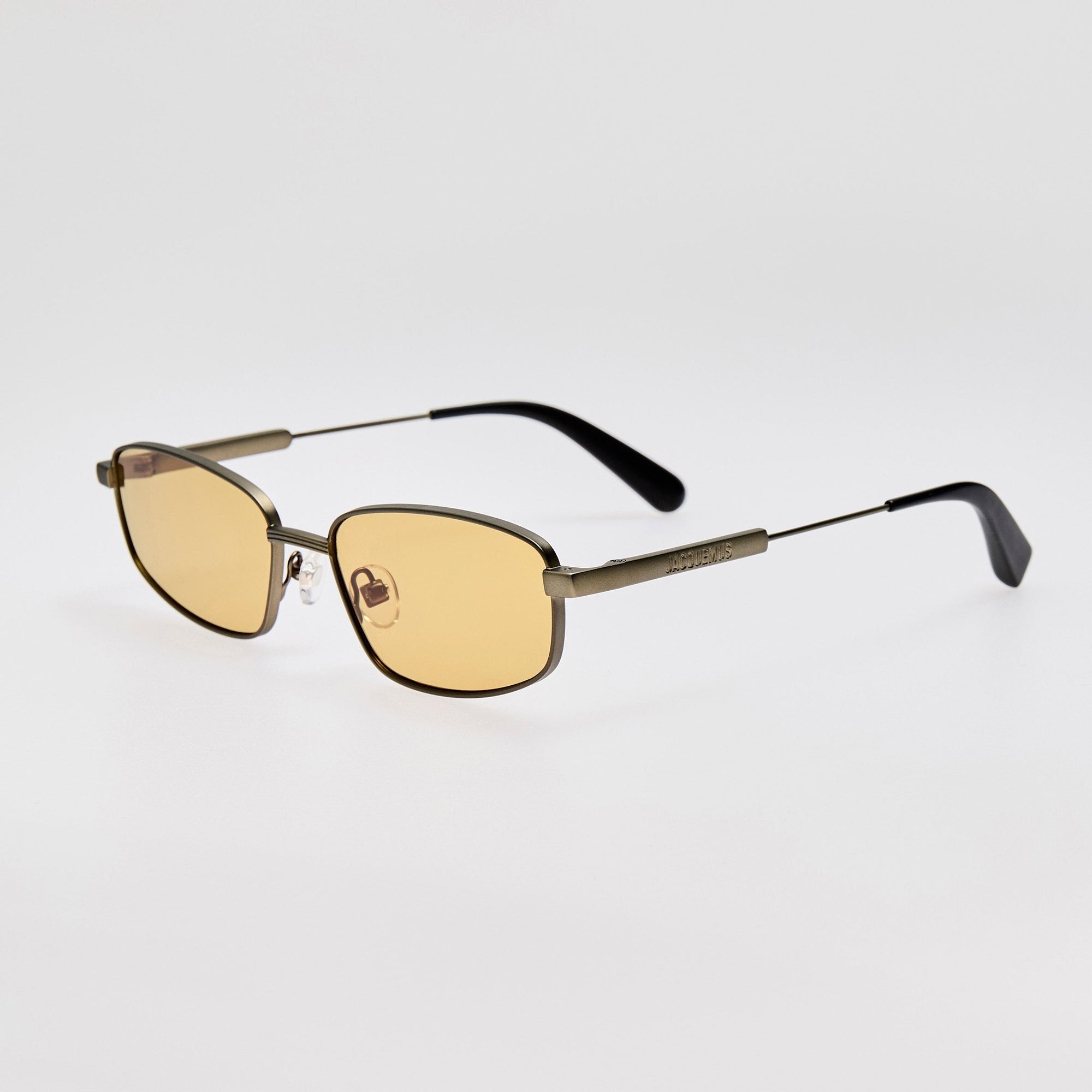 Sera Sunglasses in Matt Putty and Amber