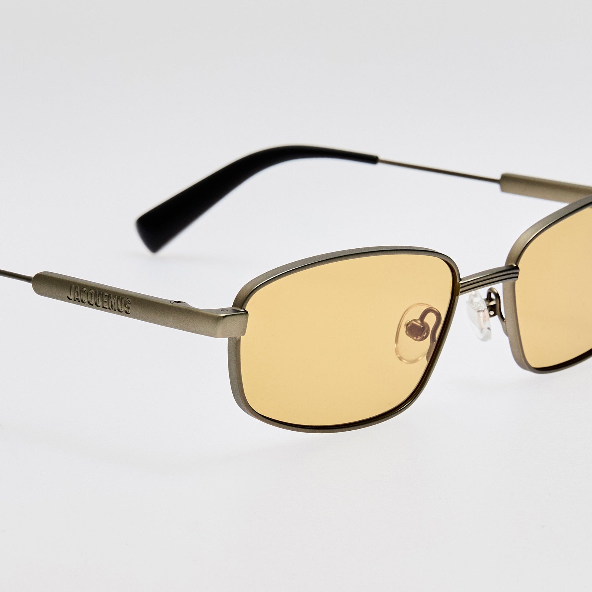 Sera Sunglasses in Matt Putty and Amber