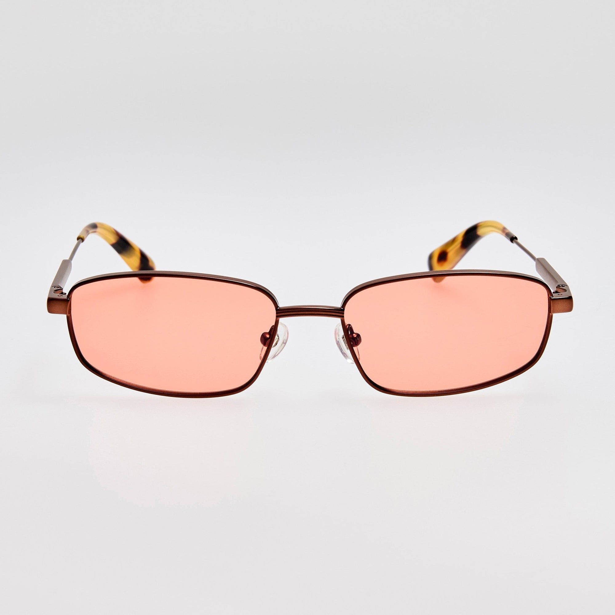 Sera Sunglasses in Metallic Brown and Rose